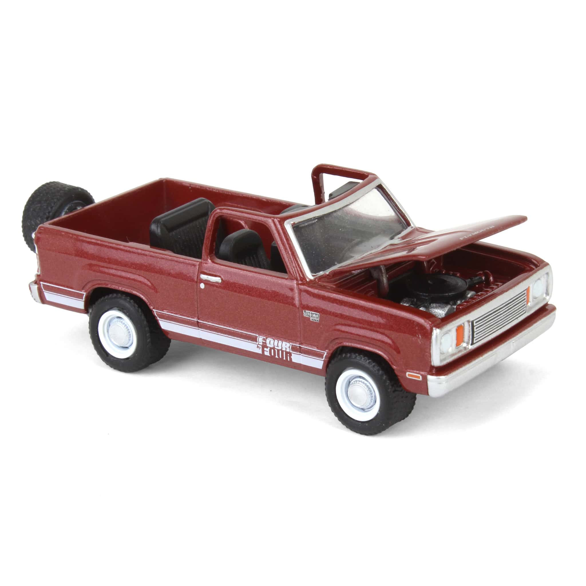 1/64 1978 Plymouth Trail Duster with Backpacker Figure, Canyon Red Sunfire, Hobby Shop Series 16 - Image 4
