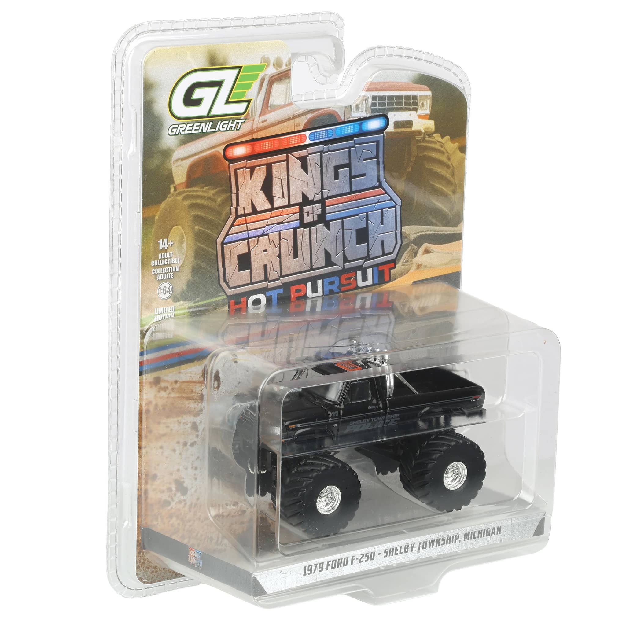 1/64 1979 Ford F-250, Shelby Township, Michigan, Kings of Crunch x Hot Pursuit Special Edition Series 17 - Image 2