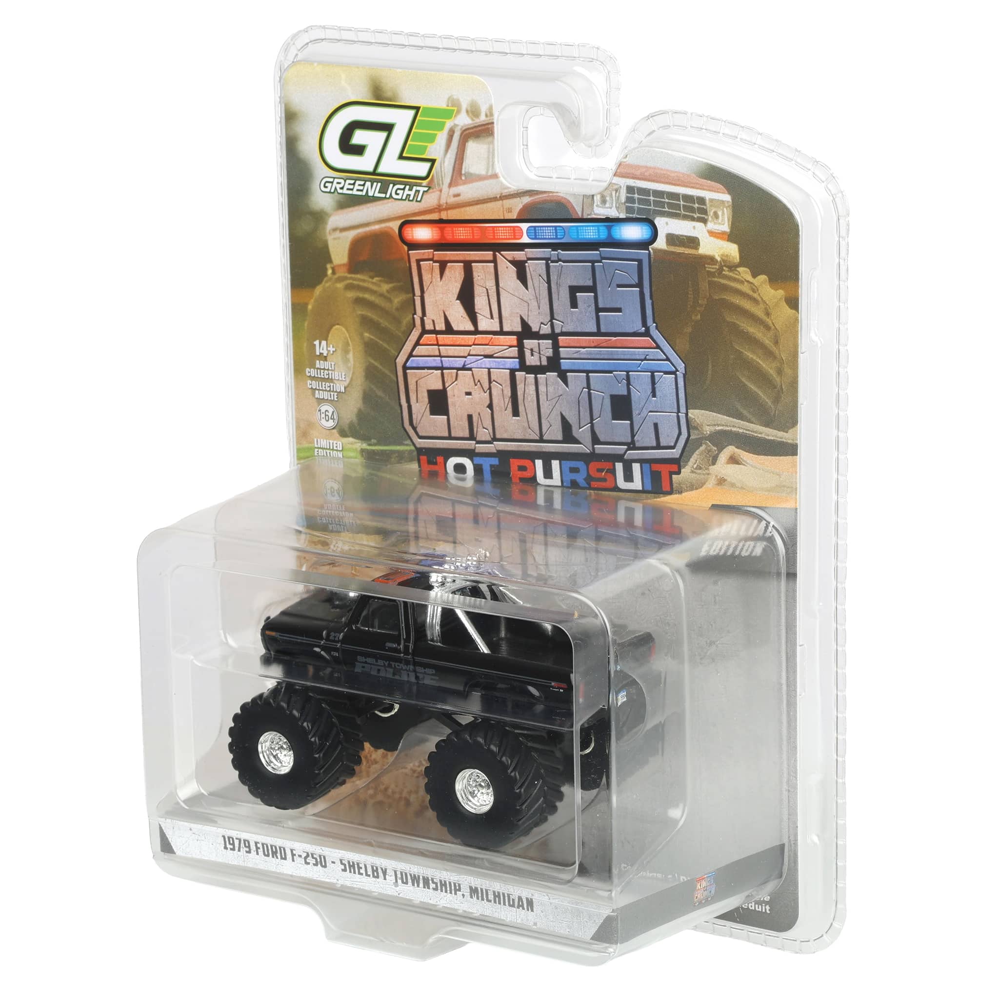 1/64 1979 Ford F-250, Shelby Township, Michigan, Kings of Crunch x Hot Pursuit Special Edition Series 17 - Image 3