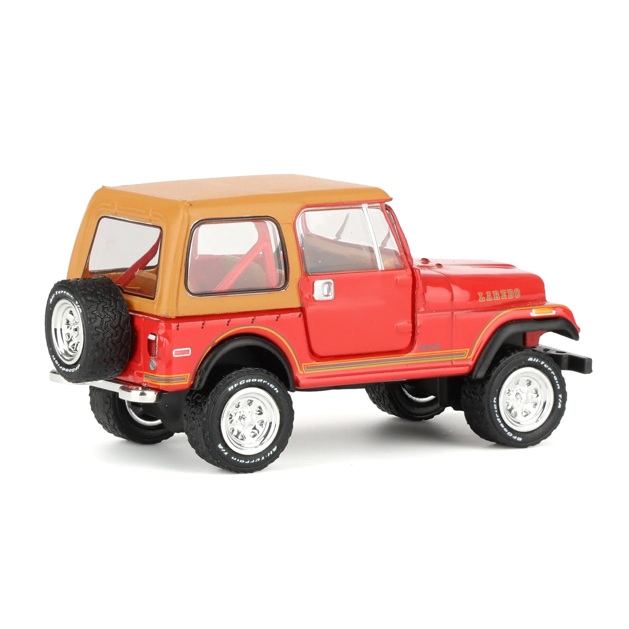 1/64 1980 Jeep CJ-7 Laredo, Red, All-Terrain Series 17 - Image 3