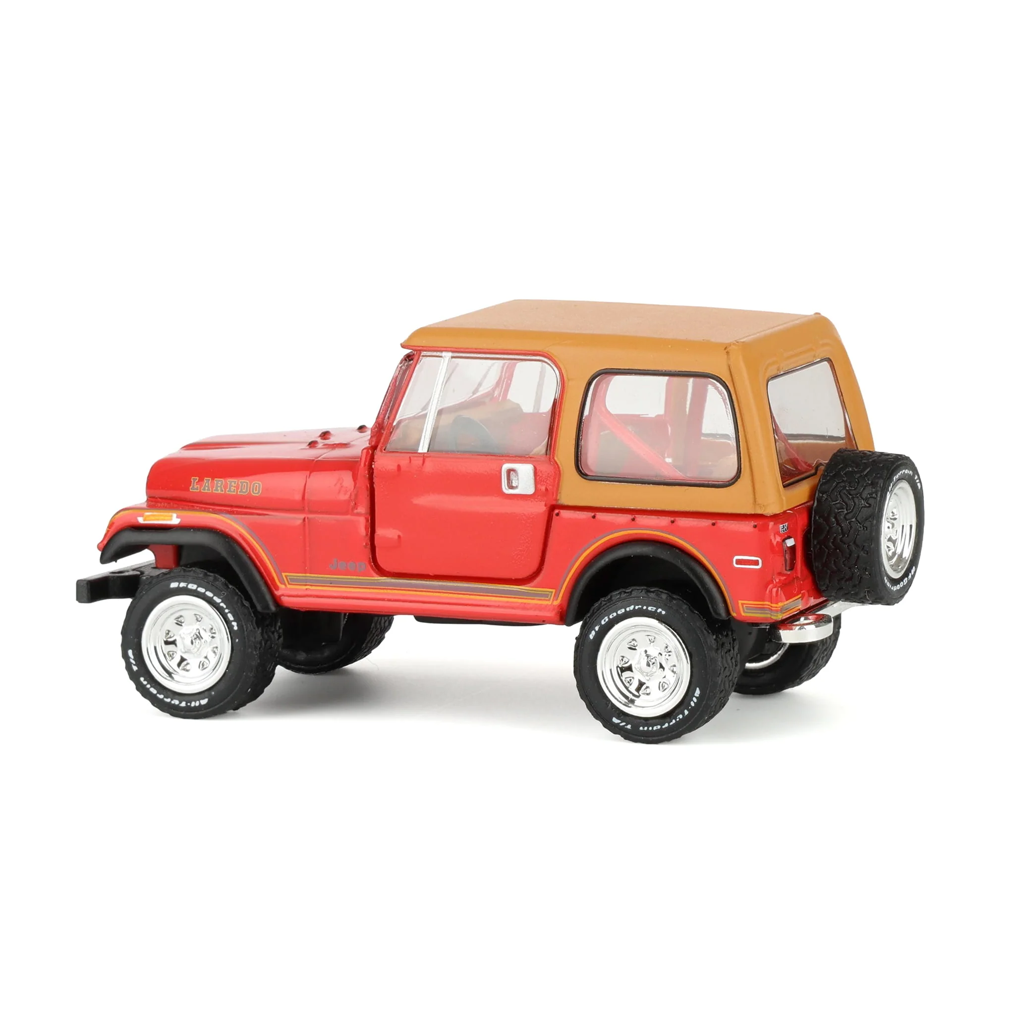1/64 1980 Jeep CJ-7 Laredo, Red, All-Terrain Series 17 - Image 4