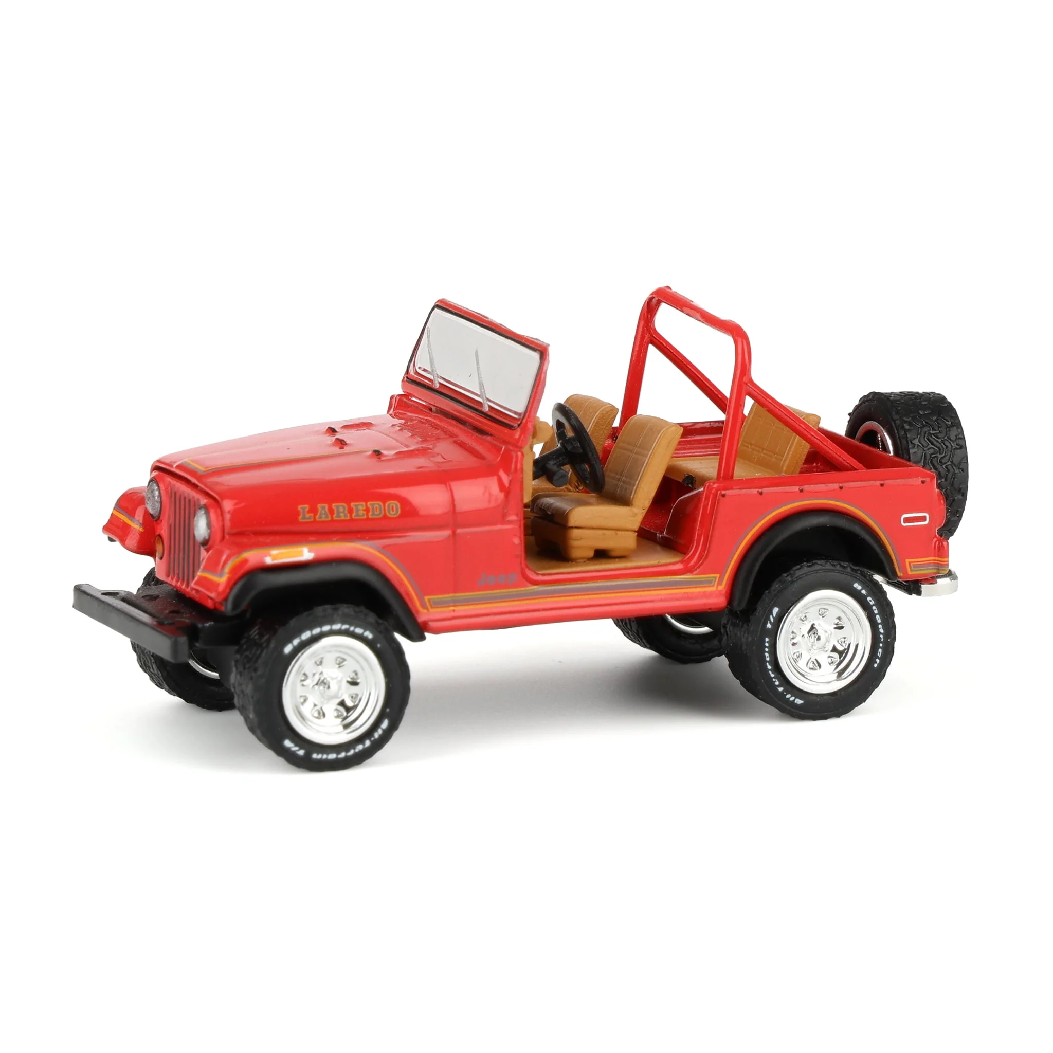 1/64 1980 Jeep CJ-7 Laredo, Red, All-Terrain Series 17 - Image 5