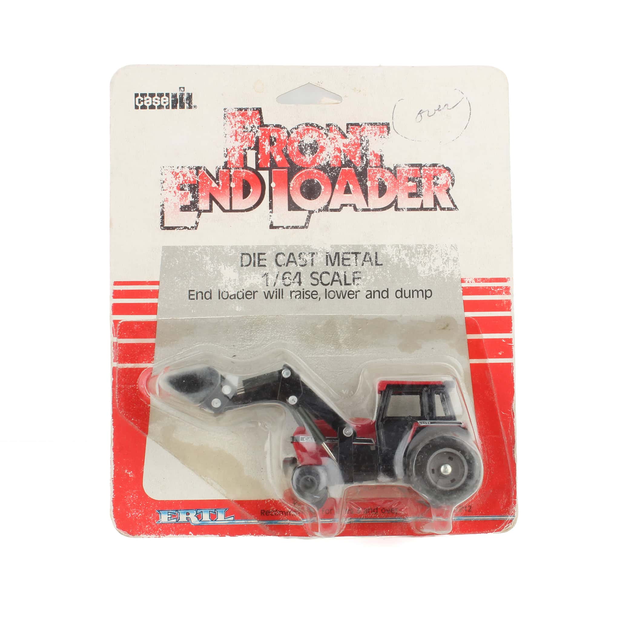 1/64 1980s Case IH 2594 Tractor with Loader ERTL Production Sample, Signed by Pat Wessels