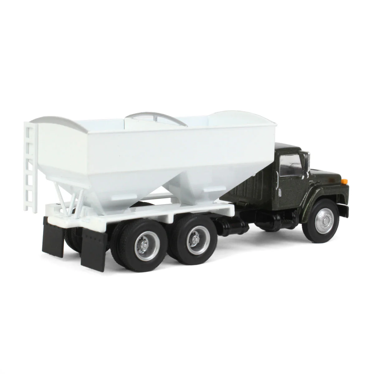 1/64 1980s International Dry Fertilizer Tender Truck with Tandem Axle & Metallic Green Cab by SpecCast - Image 3