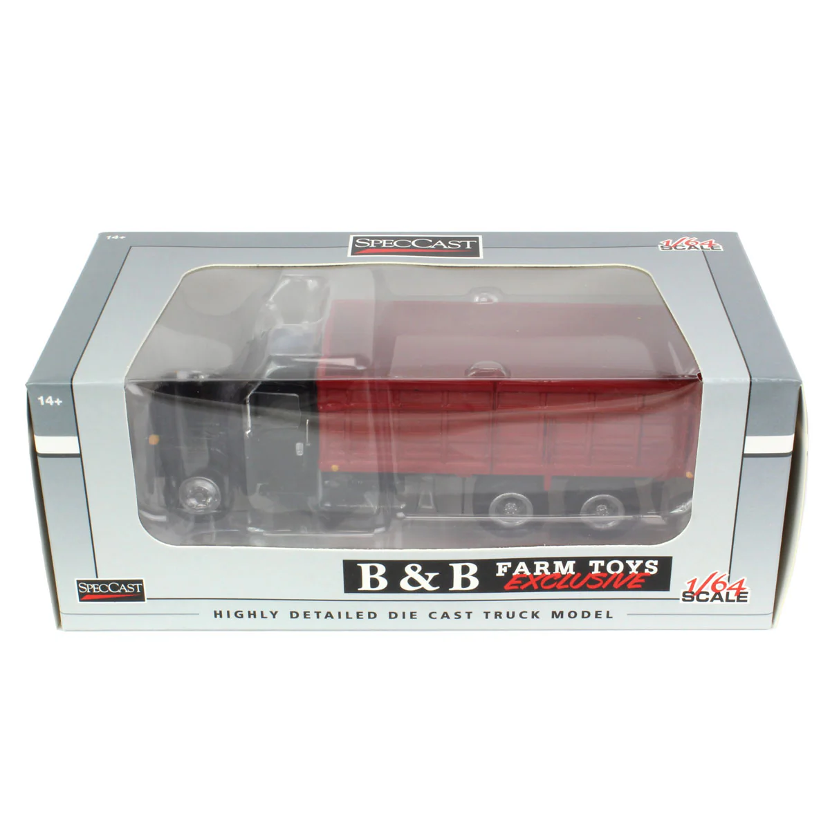 1/64 1980s International Grain Truck with Tandem Axle & Black Cab by SpecCast - Image 5