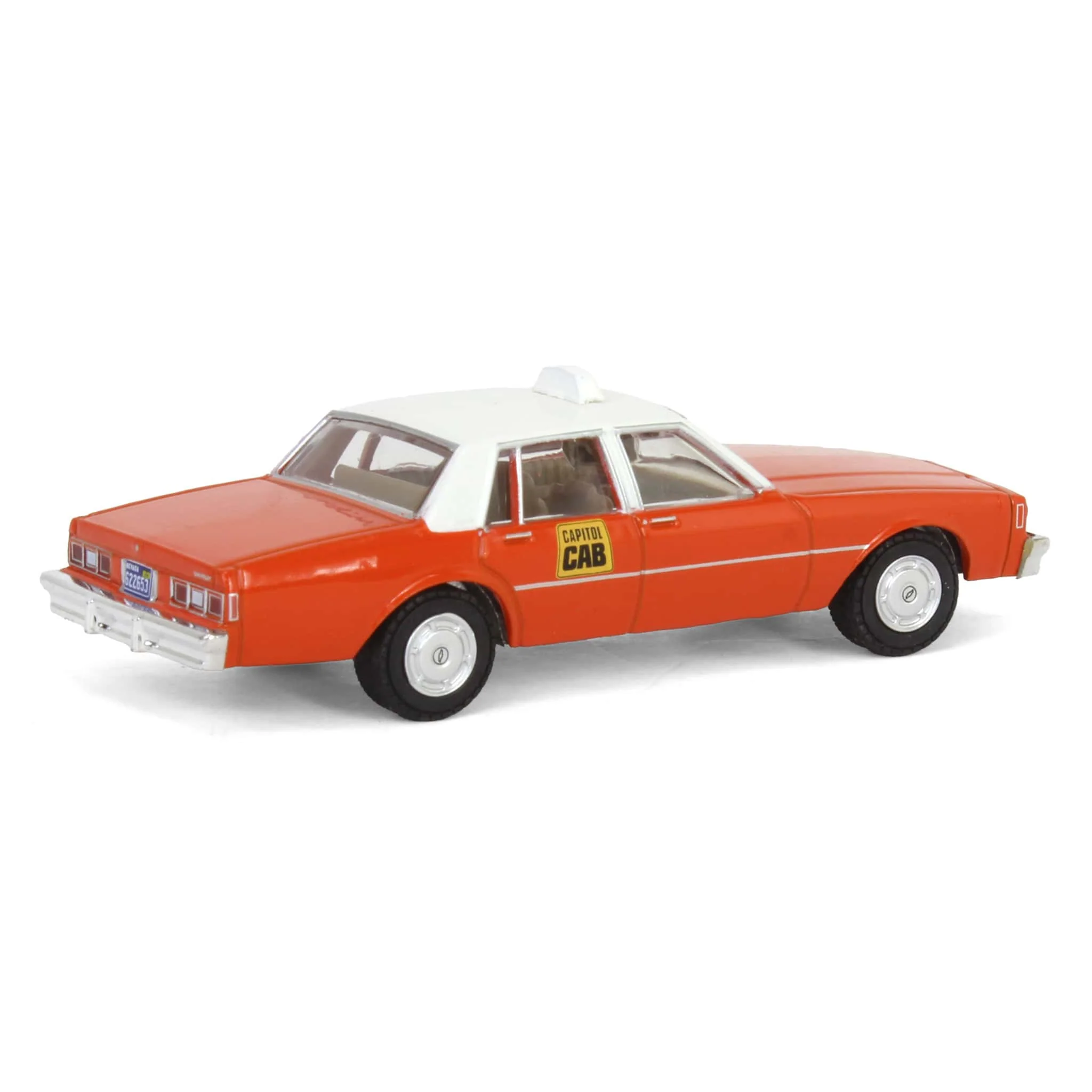1/64 1981 Chevrolet Impala Capitol Cab Taxi with Man in Suit, Hobby Shop Series 15 - Image 3