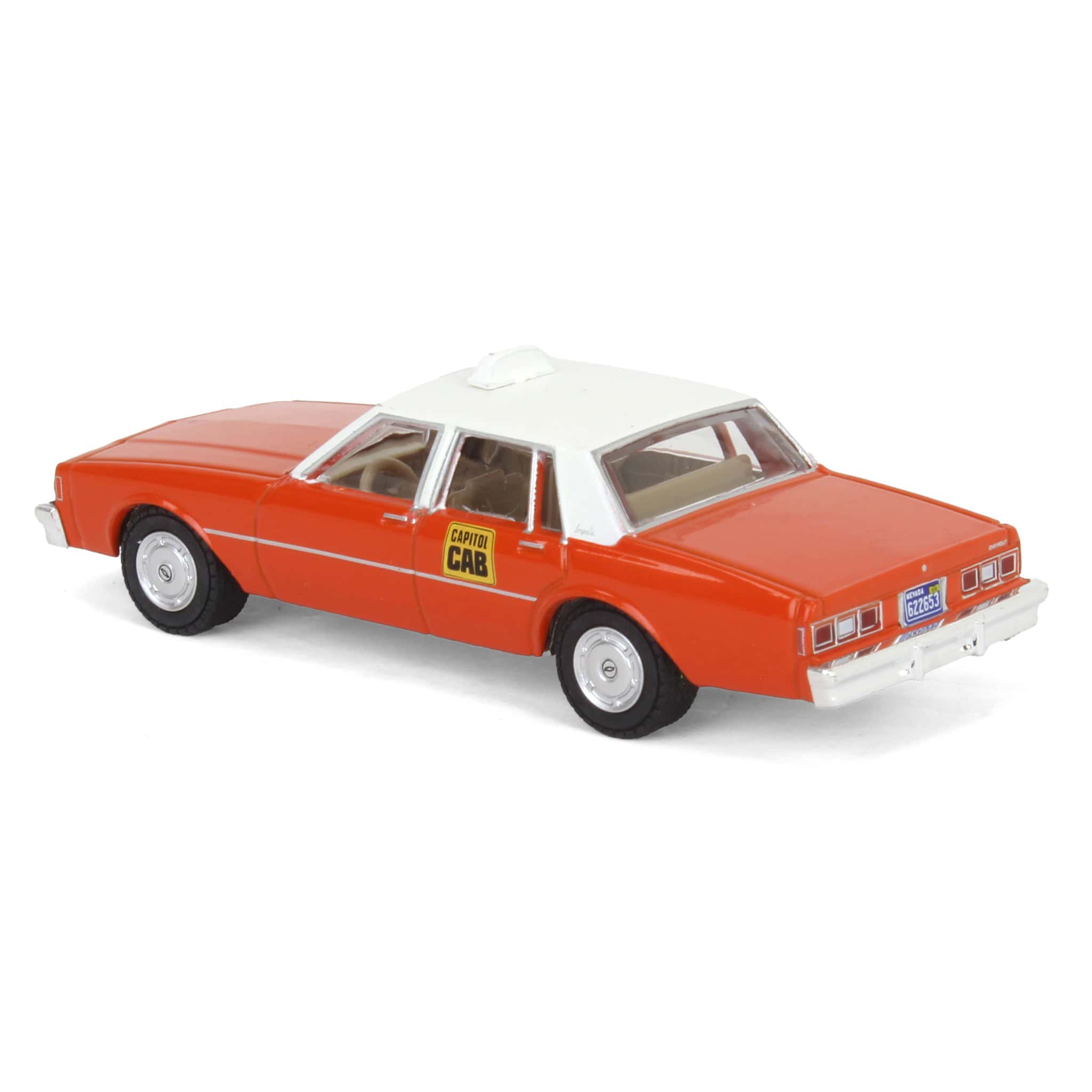 1/64 1981 Chevrolet Impala Capitol Cab Taxi with Man in Suit, Hobby Shop Series 15 - Image 4