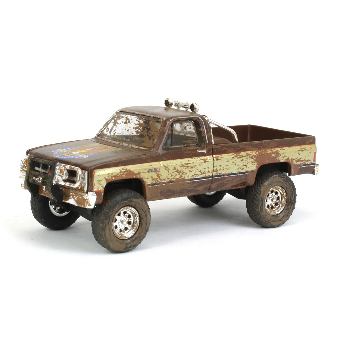 1/64 1982 GMC K-2500, Fall Guy Pickup Truck, Dirty Version, Fall Guy Stuntman Association Series