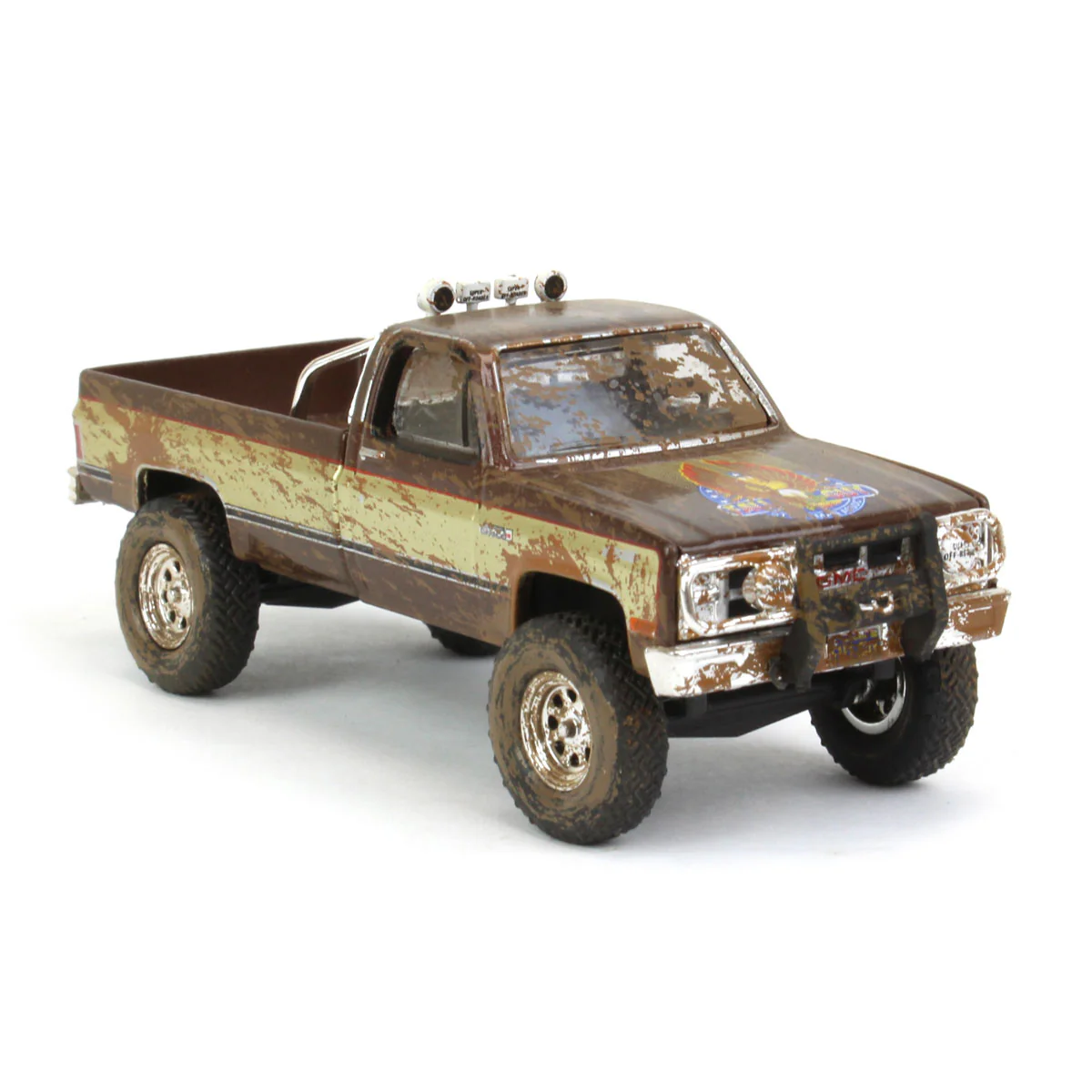 1/64 1982 GMC K-2500, Fall Guy Pickup Truck, Dirty Version, Fall Guy Stuntman Association Series - Image 2