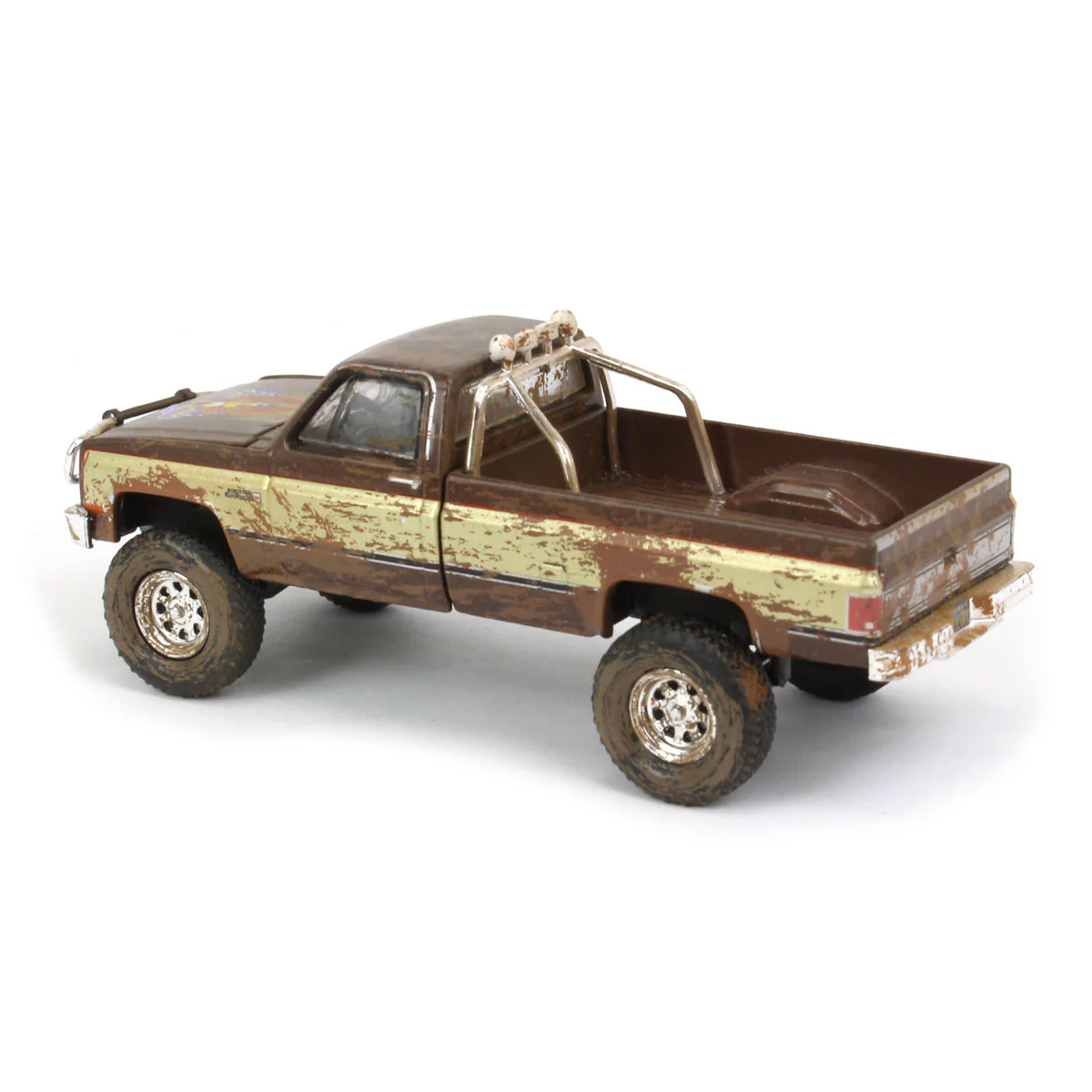1/64 1982 GMC K-2500, Fall Guy Pickup Truck, Dirty Version, Fall Guy Stuntman Association Series - Image 4