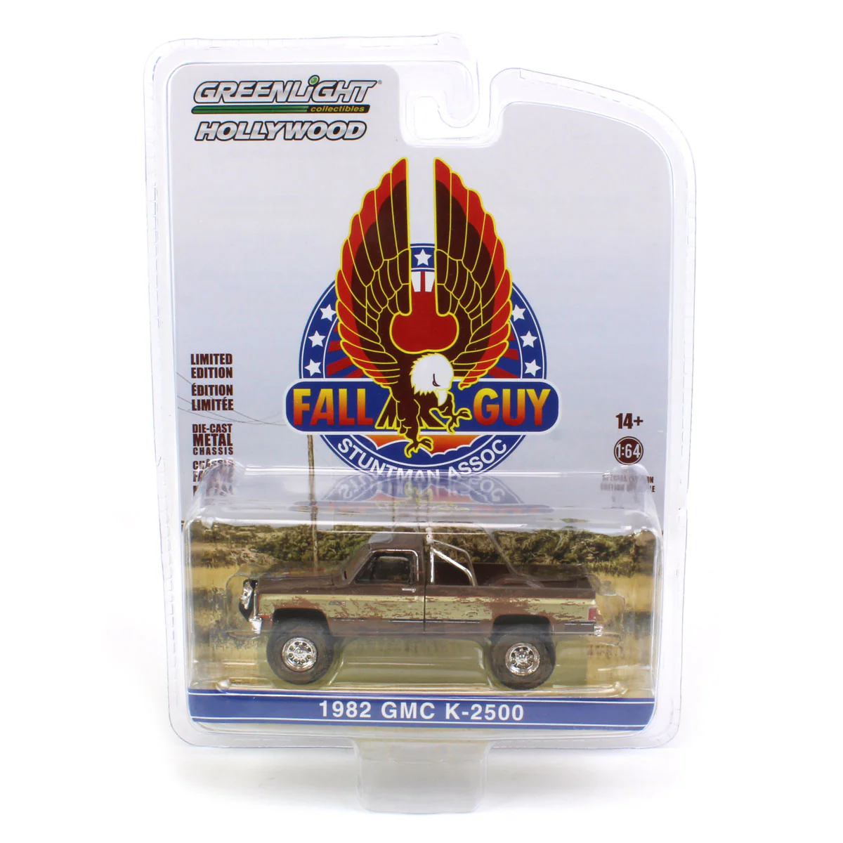 1/64 1982 GMC K-2500, Fall Guy Pickup Truck, Dirty Version, Fall Guy Stuntman Association Series - Image 5
