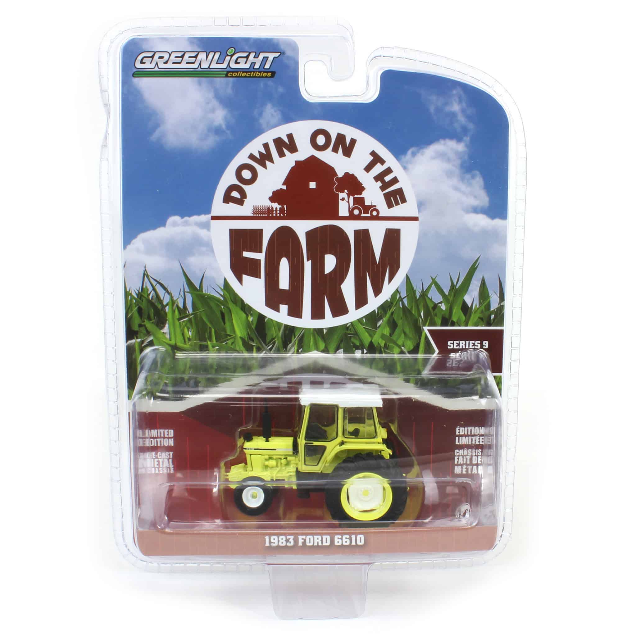 1/64 1983 Ford 6610 Tractor, High-Vis Yellow, GreenLight Down on the Farm Series 9 - Image 5