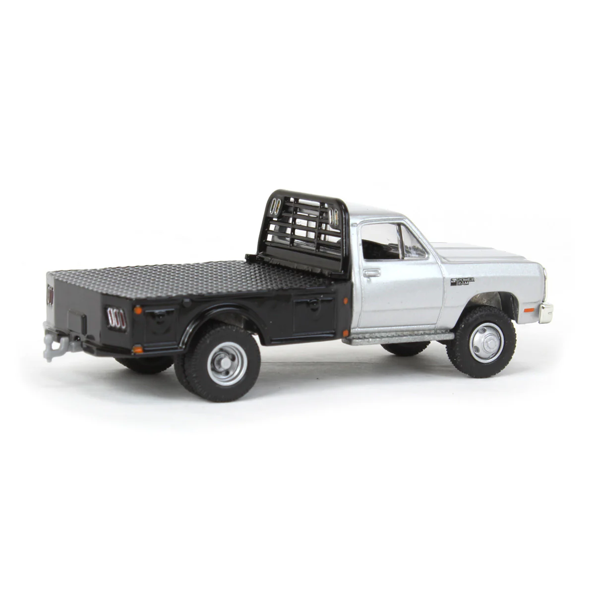 1/64 1985 Dodge Ram W350 Power Ram Dually Flatbed, Dually Drivers Series 12 - Image 3
