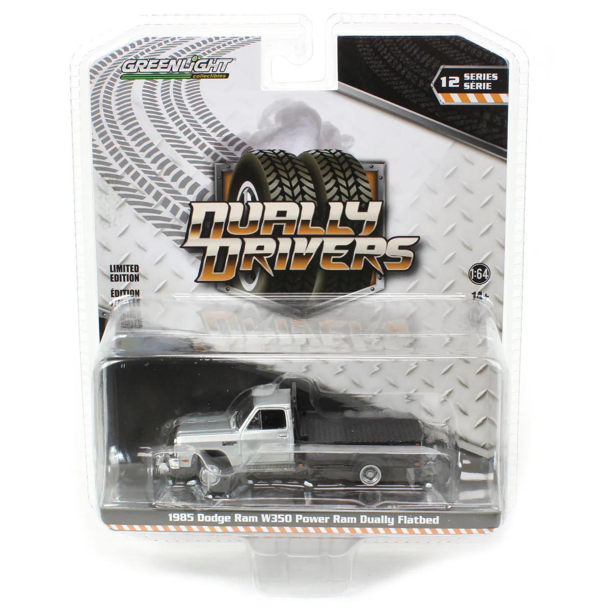 1/64 1985 Dodge Ram W350 Power Ram Dually Flatbed, Dually Drivers Series 12 - Image 5