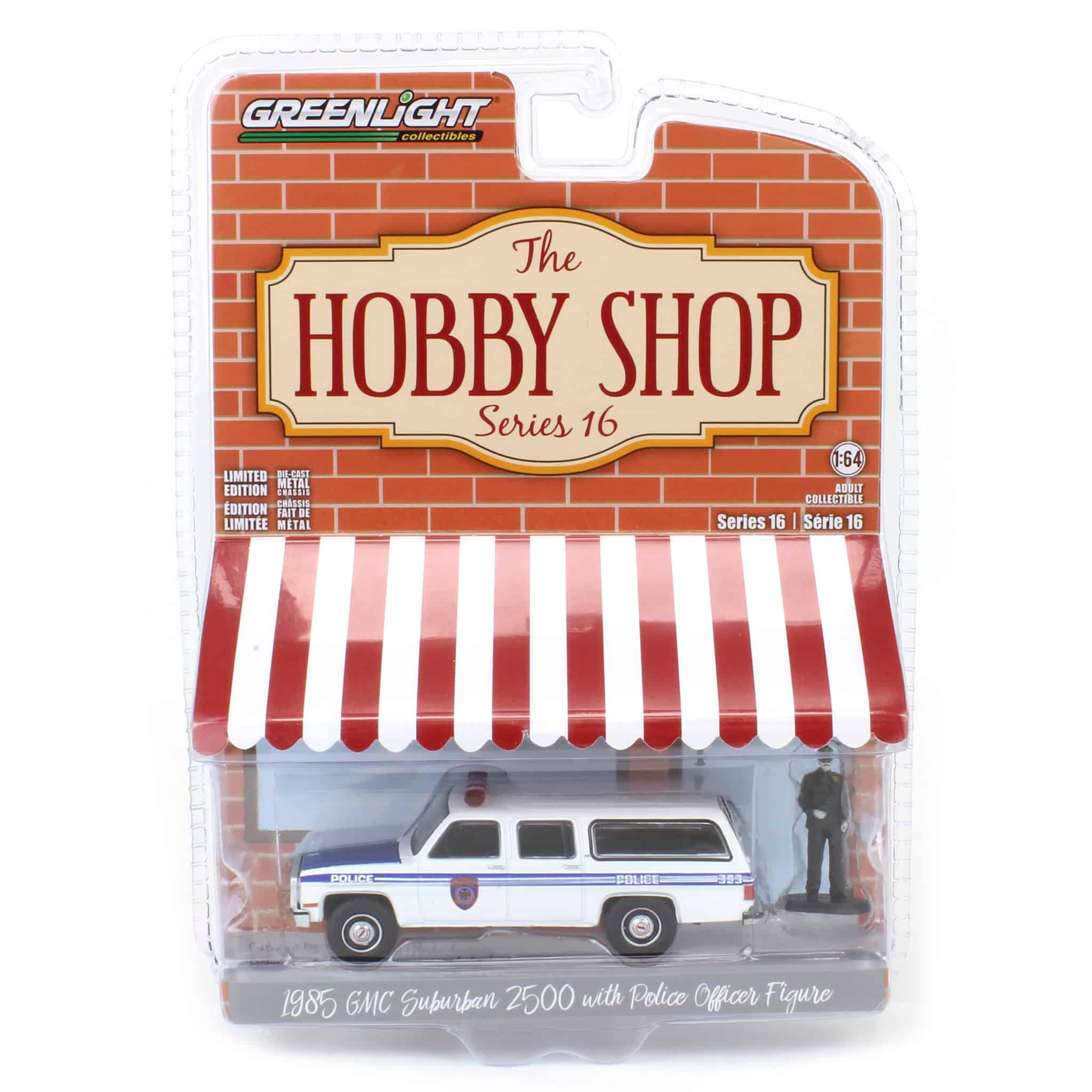 1/64 1985 GMC Suburban 2500, NYC Transit Police Department with Officer, Hobby Shop Series 16 - Image 2