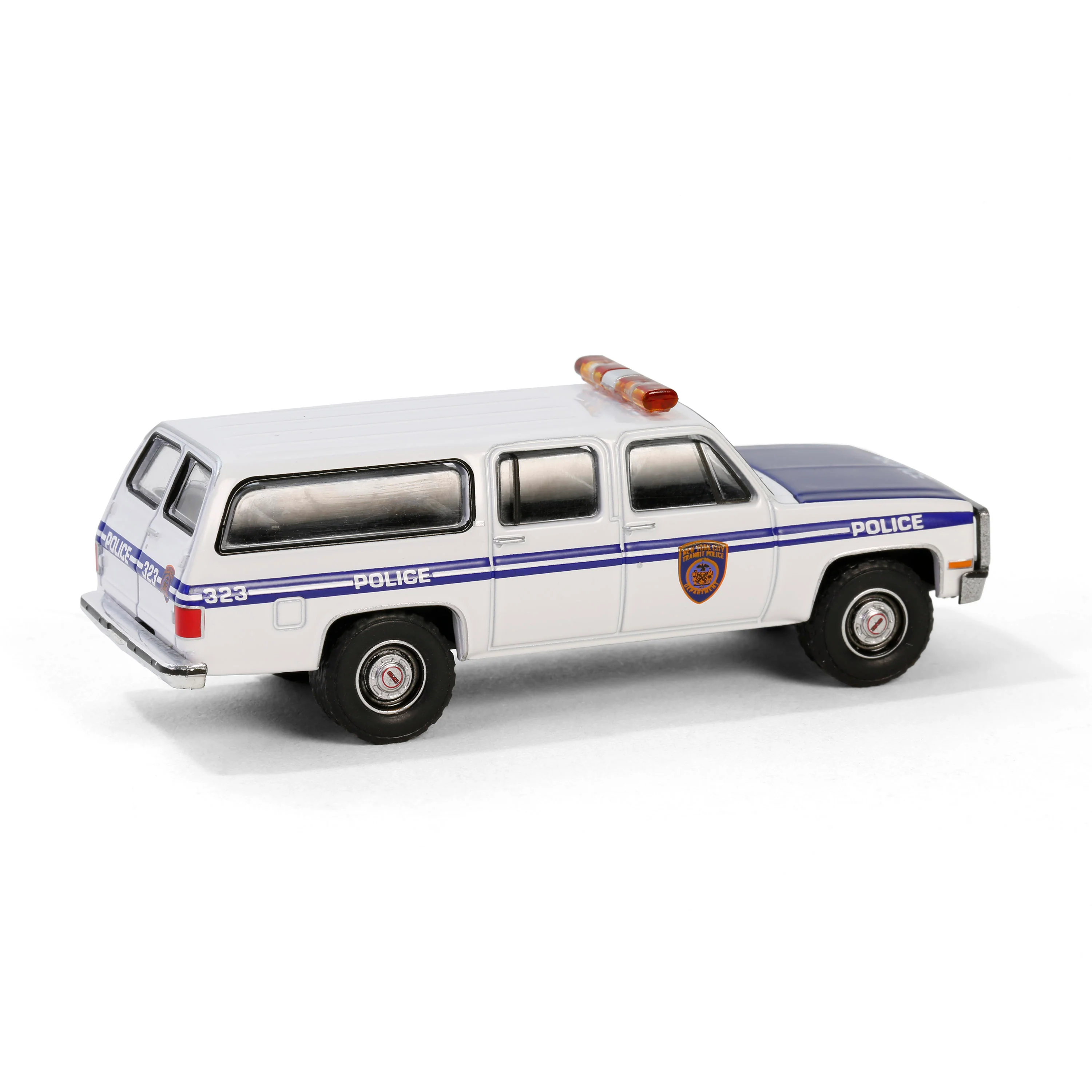 1/64 1985 GMC Suburban 2500, NYC Transit Police Department with Officer, Hobby Shop Series 16 - Image 6