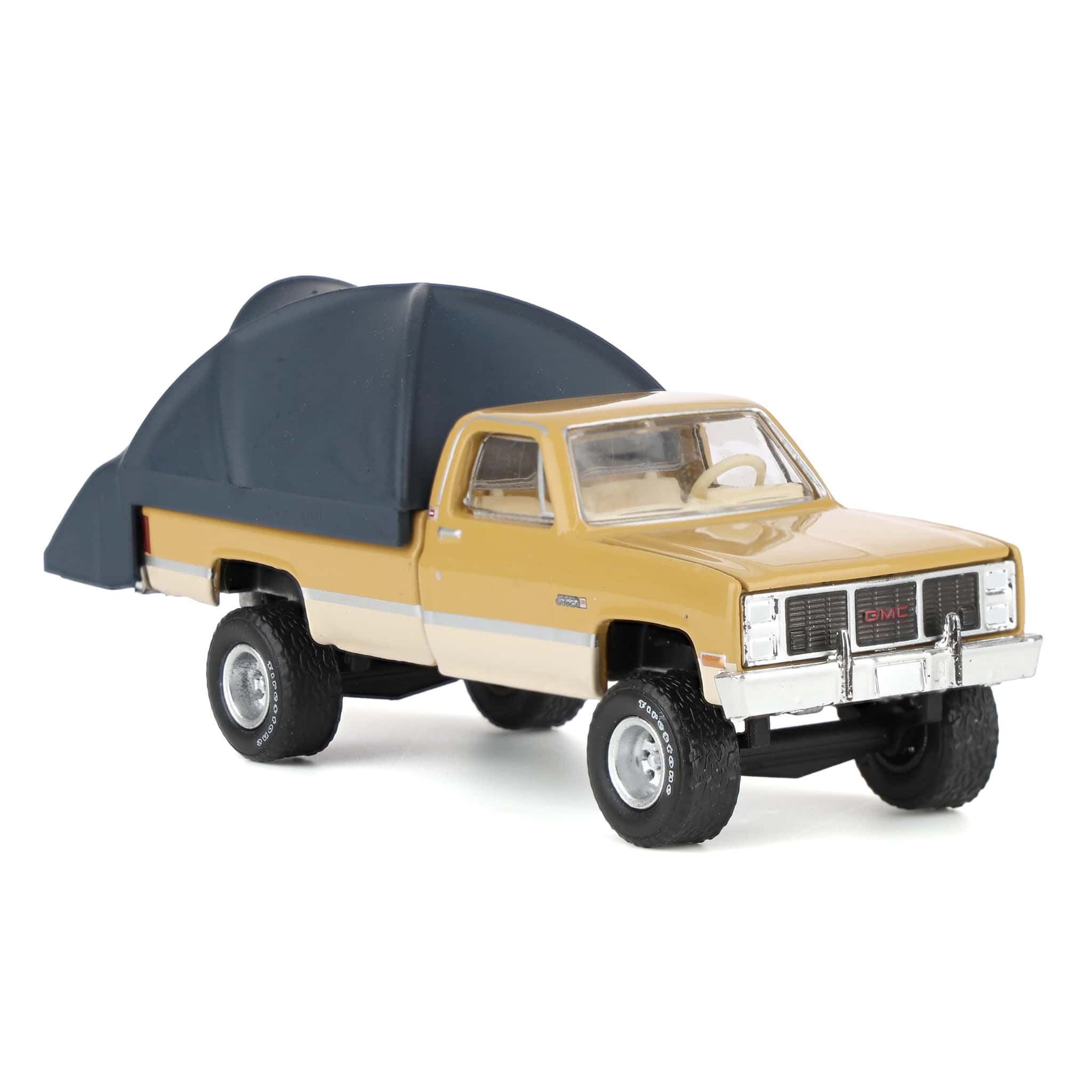 1/64 1986 GMC Sierra Lifted, Desert Sand & Doeskin Tan with Modern Truck Bed Tent, The Great Outdoors Series 4 - Image 2