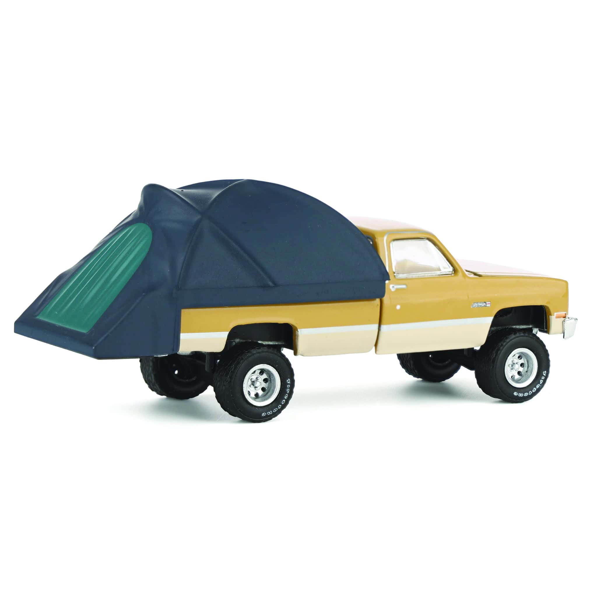 1/64 1986 GMC Sierra Lifted, Desert Sand & Doeskin Tan with Modern Truck Bed Tent, The Great Outdoors Series 4 - Image 3