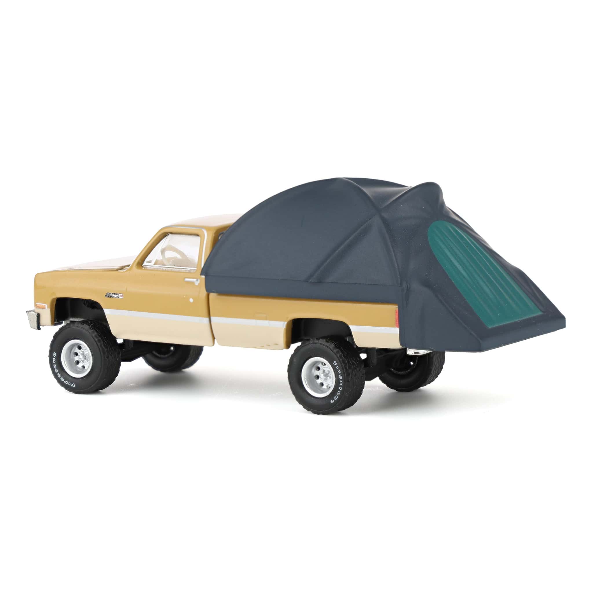 1/64 1986 GMC Sierra Lifted, Desert Sand & Doeskin Tan with Modern Truck Bed Tent, The Great Outdoors Series 4 - Image 4