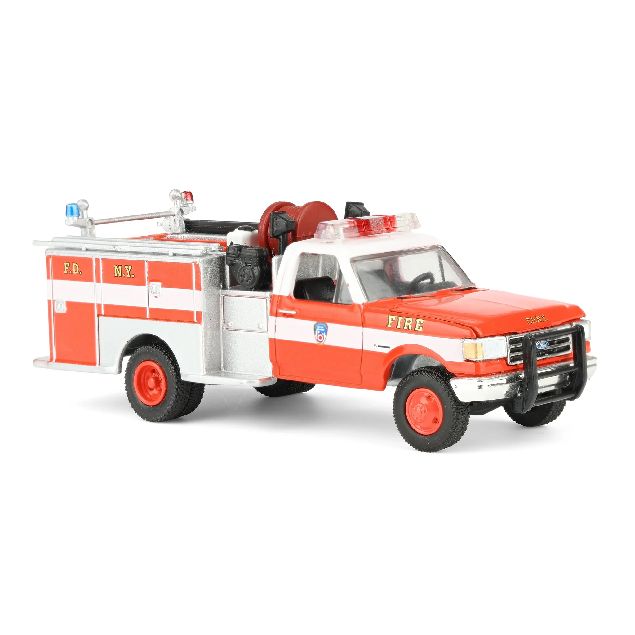 1/64 1987 Ford F-350 Mini Pumper Fire Truck, FDNY 160th Anniversary, Hobby Exclusive - Image 2