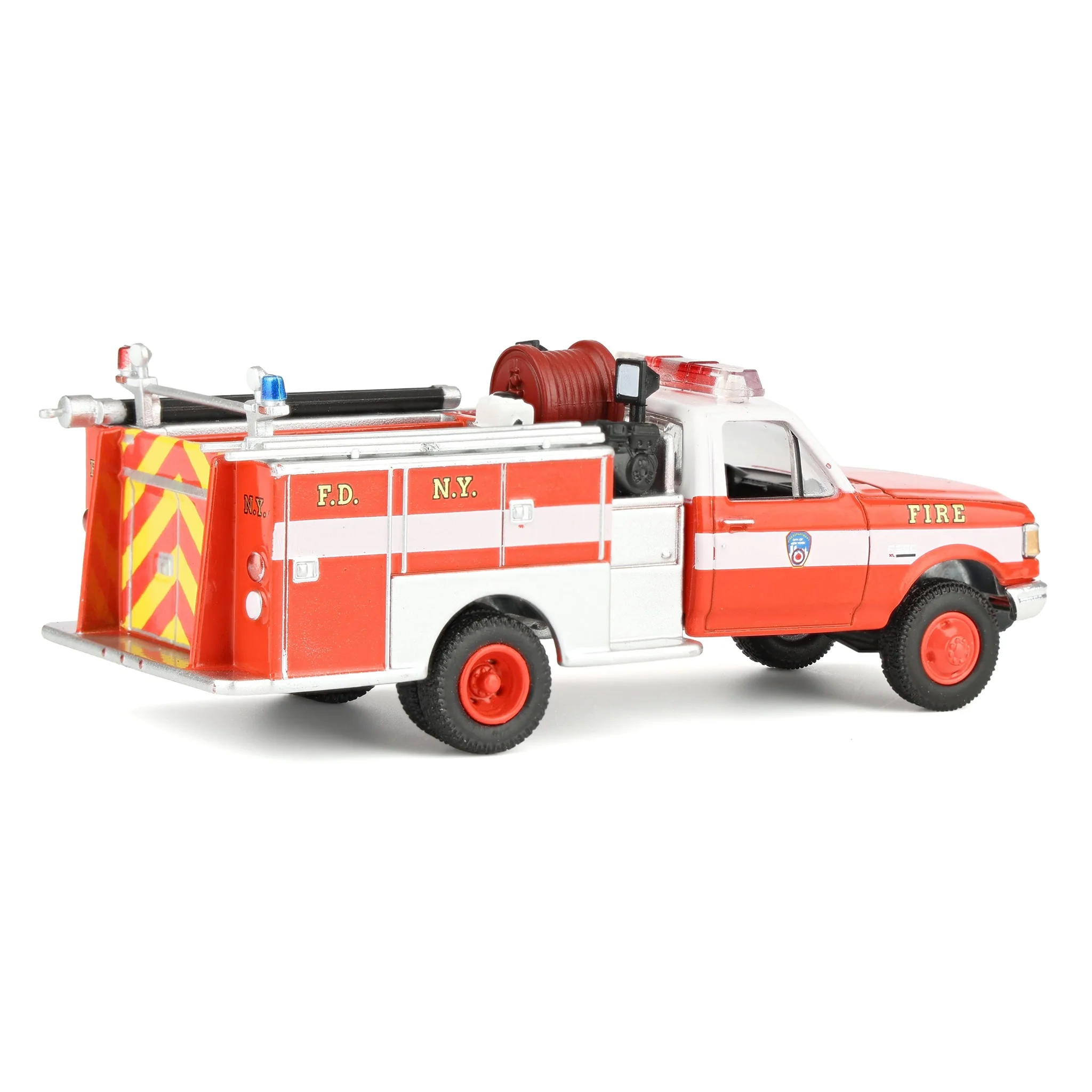 1/64 1987 Ford F-350 Mini Pumper Fire Truck, FDNY 160th Anniversary, Hobby Exclusive - Image 3