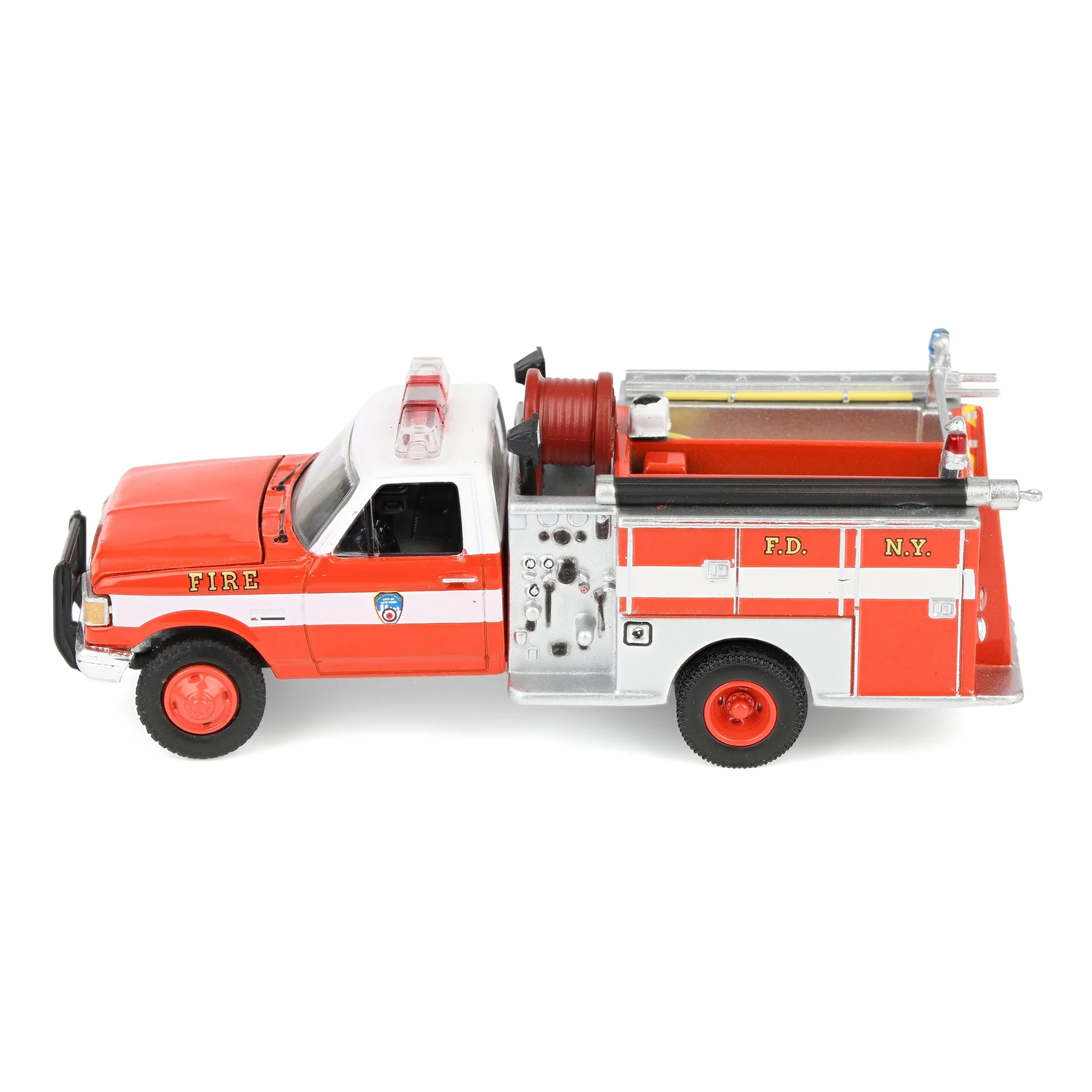 1/64 1987 Ford F-350 Mini Pumper Fire Truck, FDNY 160th Anniversary, Hobby Exclusive - Image 6