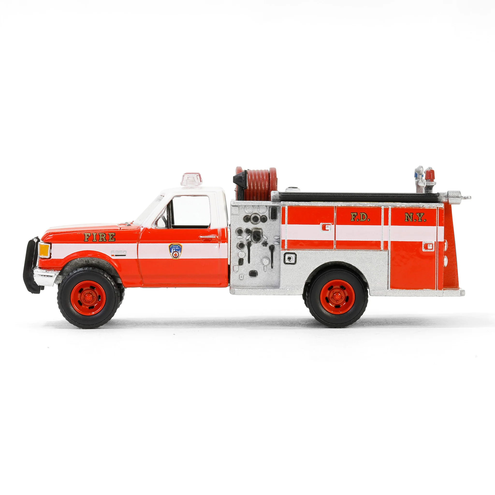 1/64 1987 Ford F-350 Mini Pumper Fire Truck, FDNY, Hobby Exclusive - Image 2