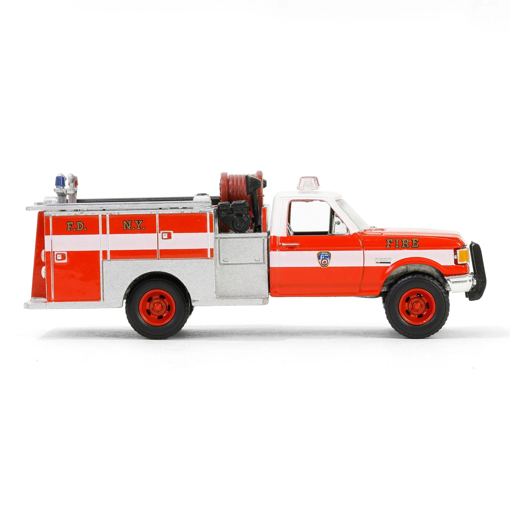 1/64 1987 Ford F-350 Mini Pumper Fire Truck, FDNY, Hobby Exclusive - Image 3