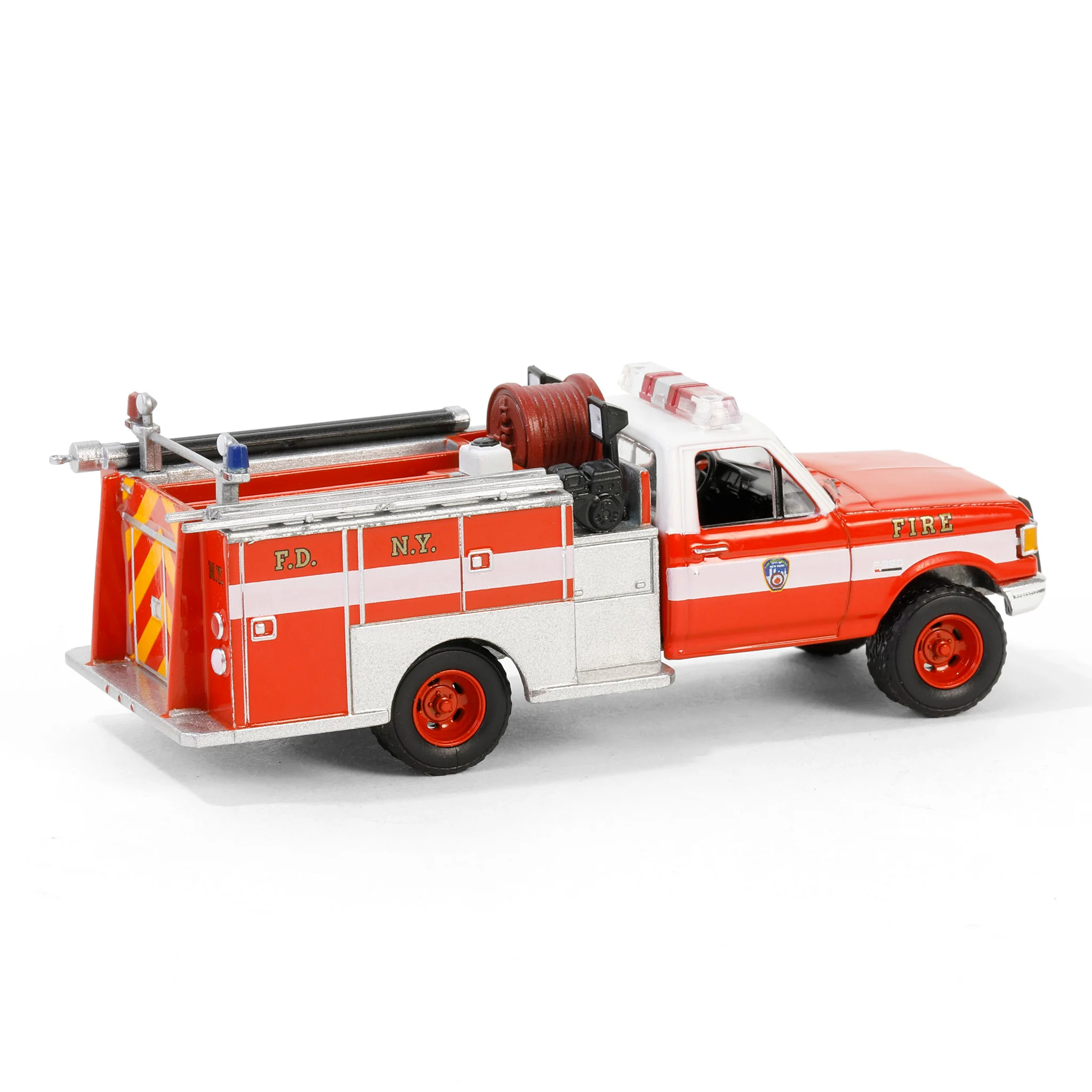 1/64 1987 Ford F-350 Mini Pumper Fire Truck, FDNY, Hobby Exclusive - Image 4