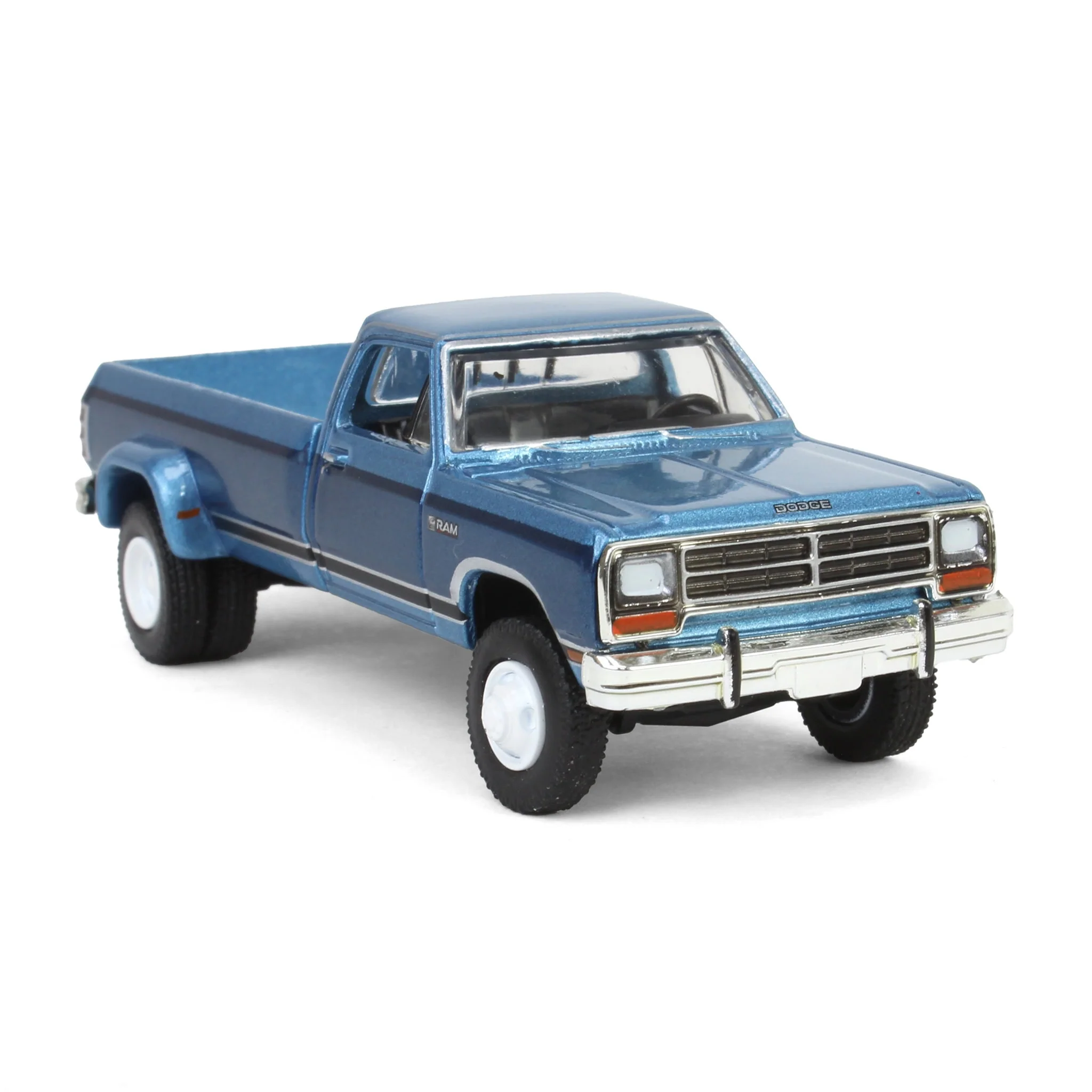 1/64 1989 Dodge Ram D-350, Twilight Blue Metallic & Ice Blue Metallic, Dually Drivers Series 14 - Image 2