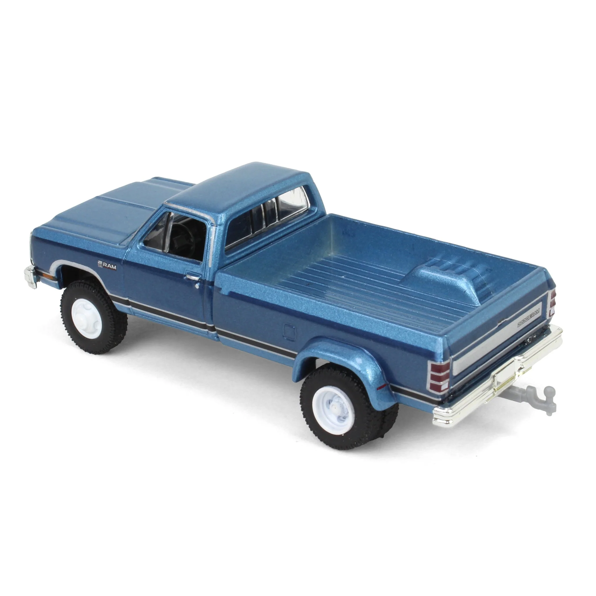 1/64 1989 Dodge Ram D-350, Twilight Blue Metallic & Ice Blue Metallic, Dually Drivers Series 14 - Image 4
