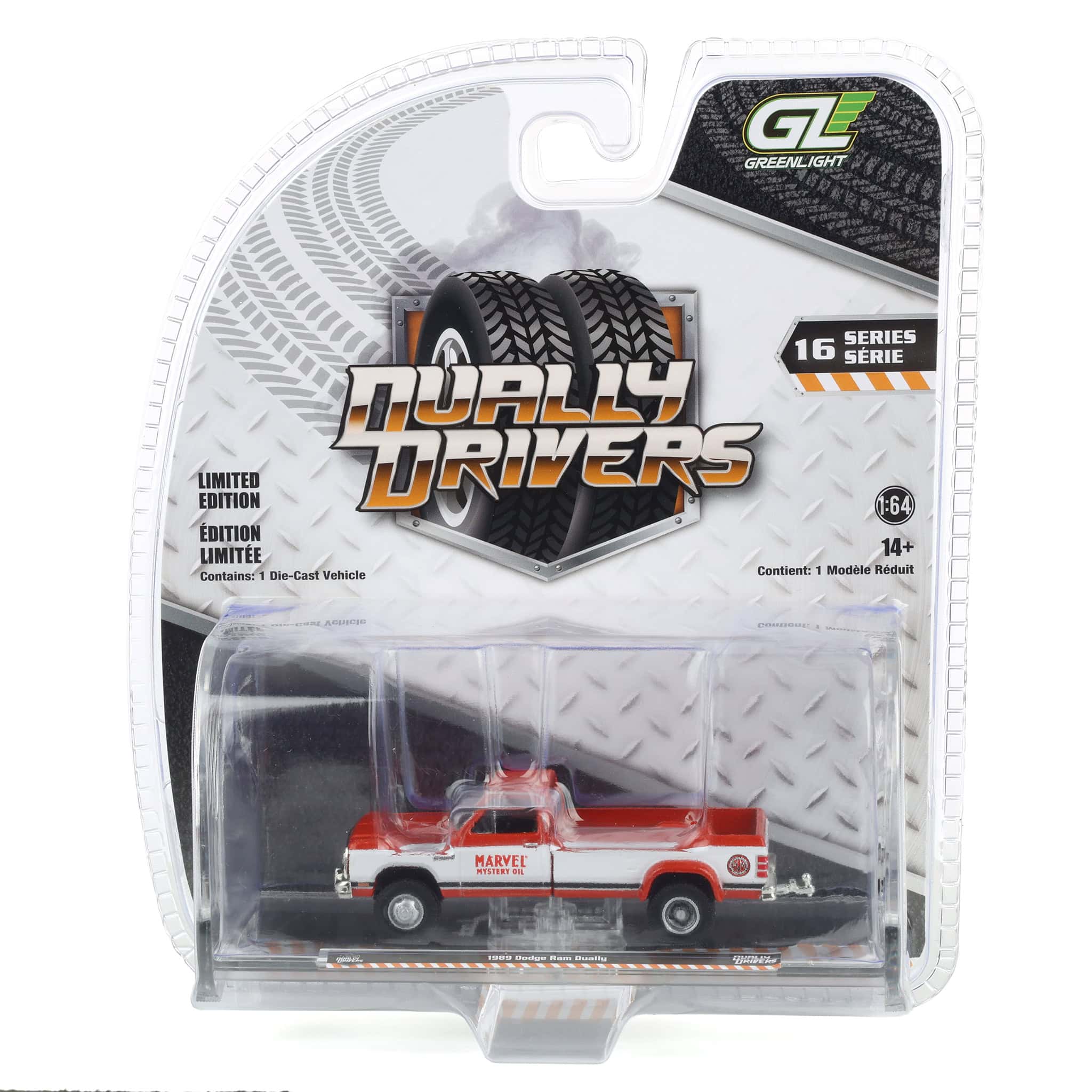 1/64 1989 Dodge Ram Dually, Marvel Mystery Oil, Dually Drivers Series 16 - Image 8