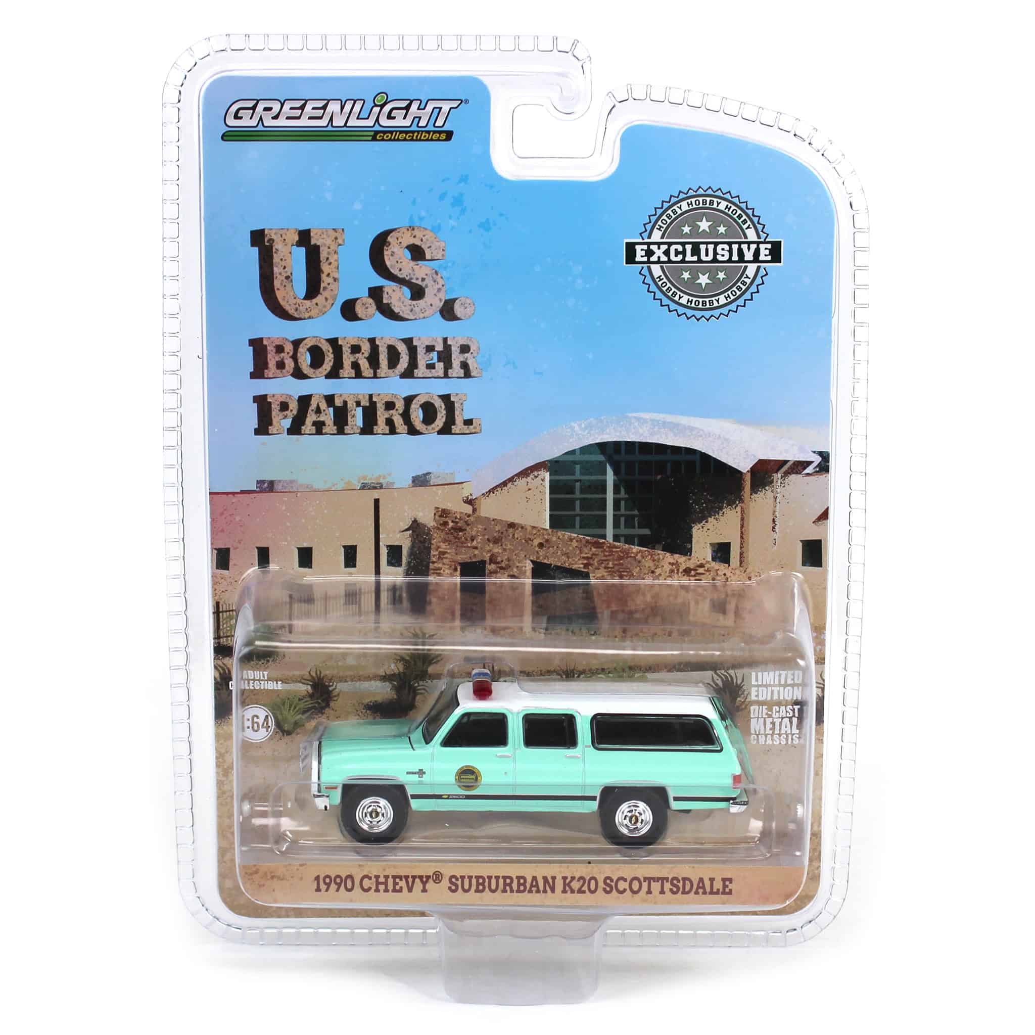 1/64 1990 Chevrolet Suburban K20 Scottsdale, US Border Patrol, Hobby Exclusive - Image 7