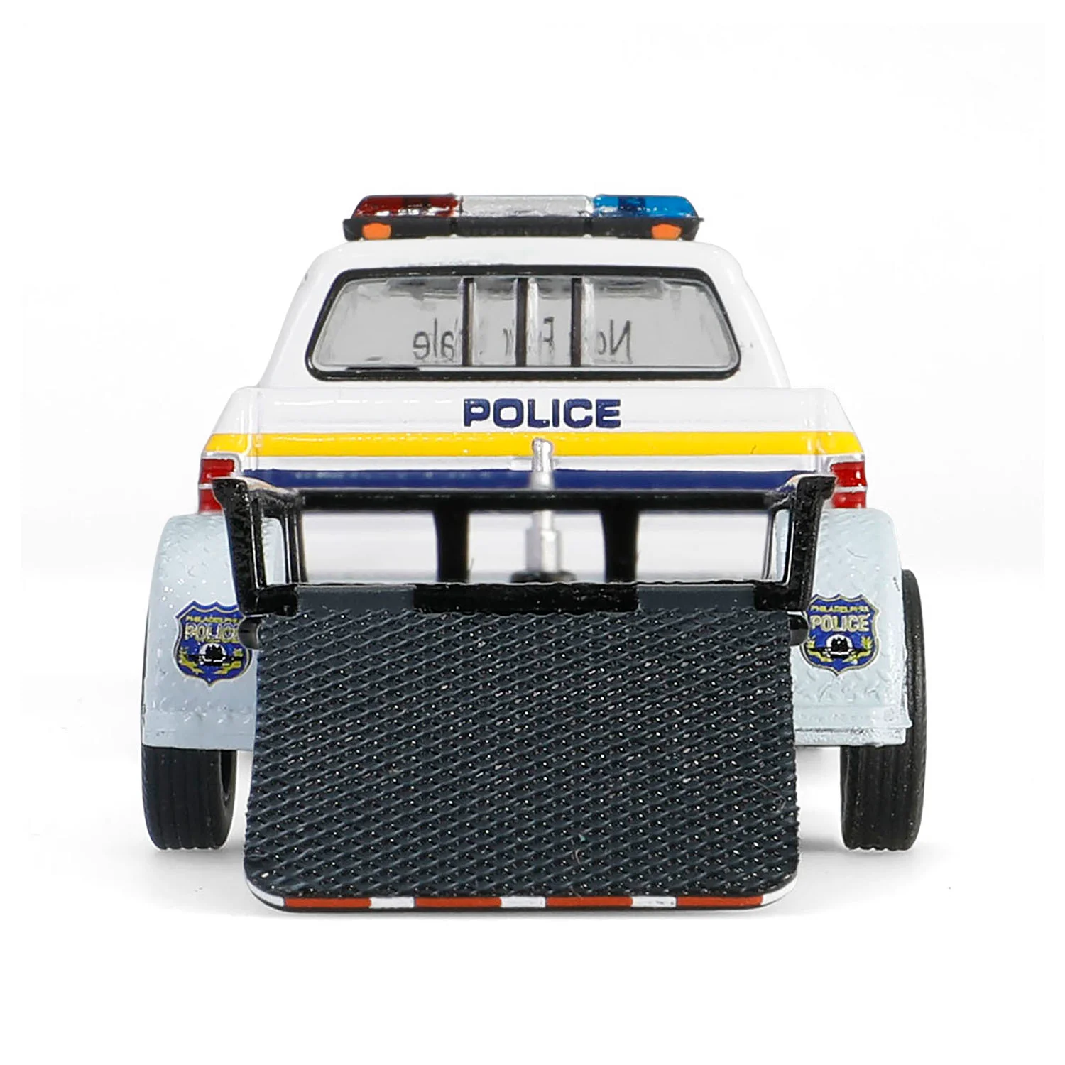 1/64 1990 Dodge Ram D-250 with Utility Trailer, Philadelphia, PA Police Department, Hot Pursuit Hitch & Tow Series 1 - Image 9