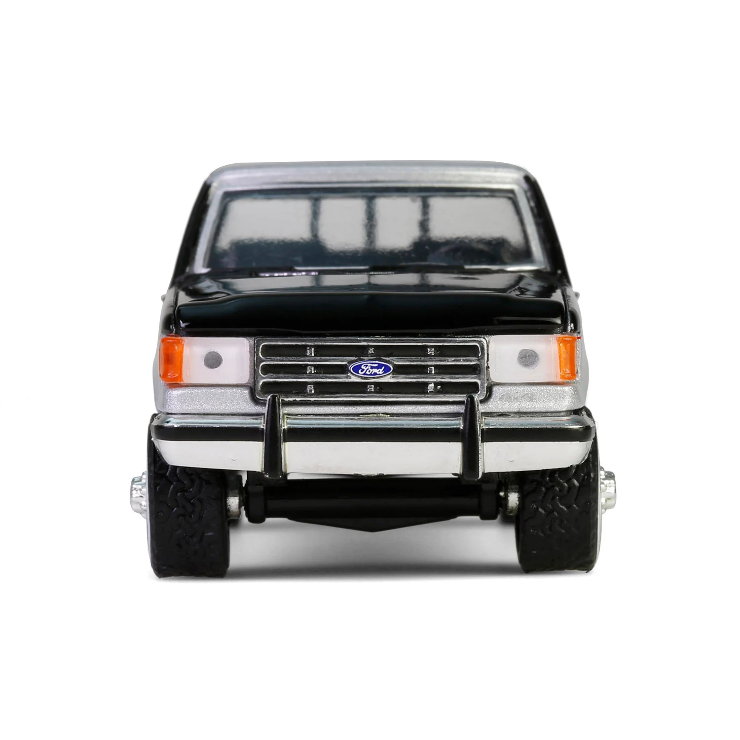 1/64 1990 Ford F-250 with Toolbox, Raven Black & Medium Silver Metallic Combination Two-Tone, Down on the Farm Series 10 - Image 5