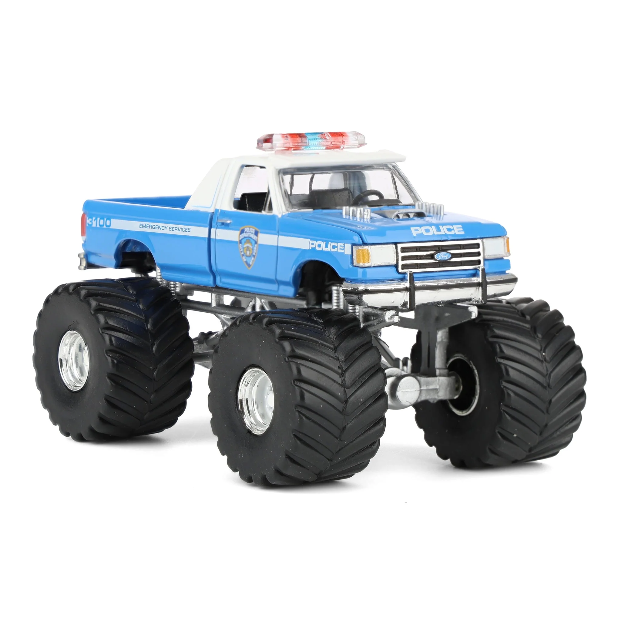 1/64 1990 Ford F-350, NYPD, Kings of Crunch x Hot Pursuit Special Edition Series 17 - Image 2