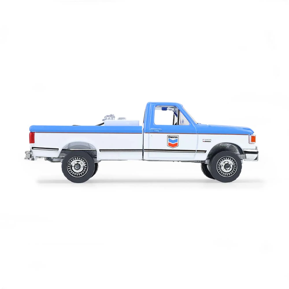 1/64 1991 Ford F-250 XL, Chevron, Blue Collar Collection Series 14 - Image 4