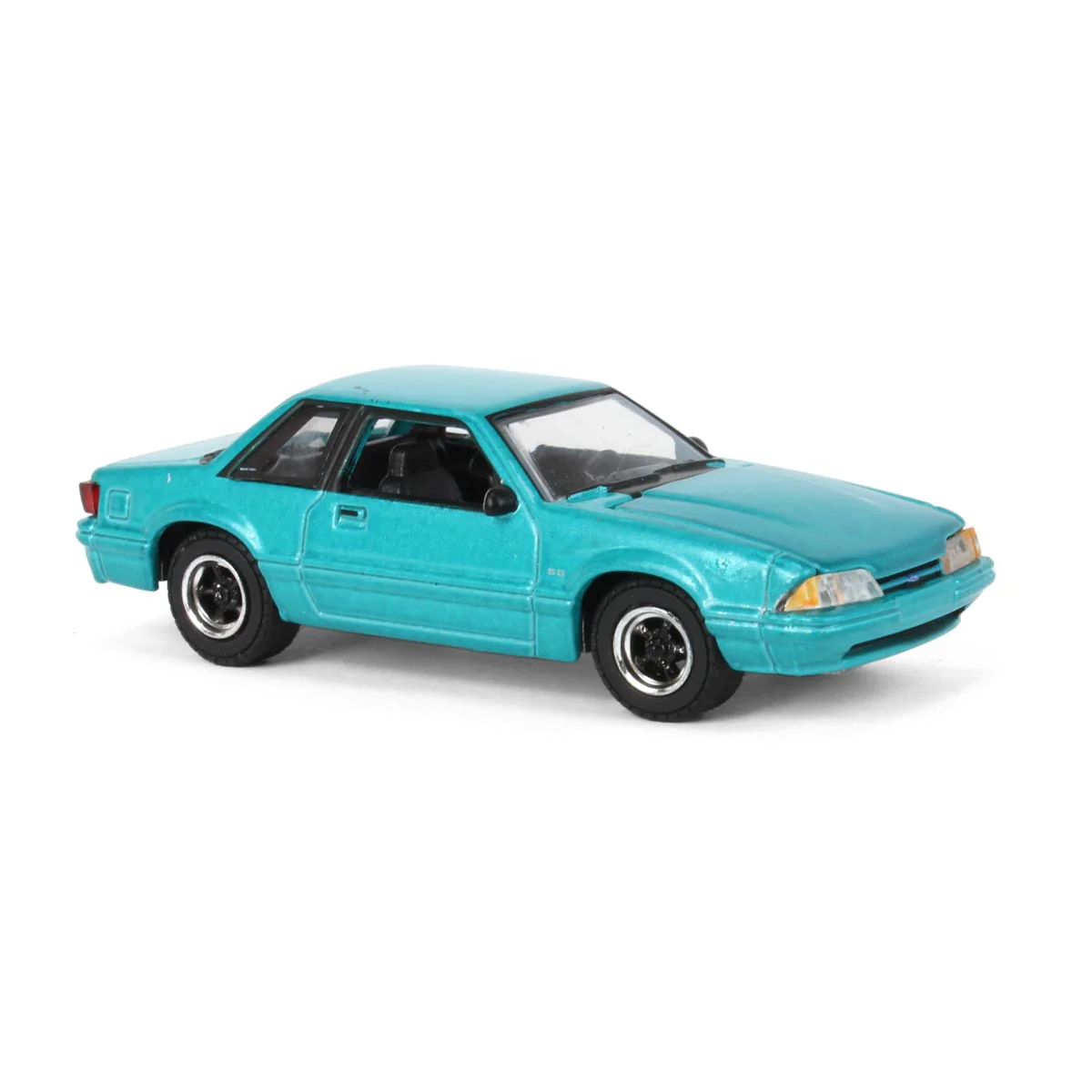 1/64 1991 Ford Mustang 5.0 Calypso Green Coupe, LP Diecast Exclusive - Image 2