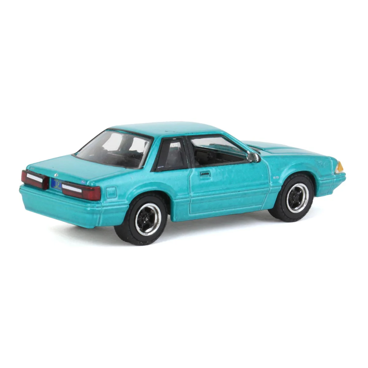 1/64 1991 Ford Mustang 5.0 Calypso Green Coupe, LP Diecast Exclusive - Image 3
