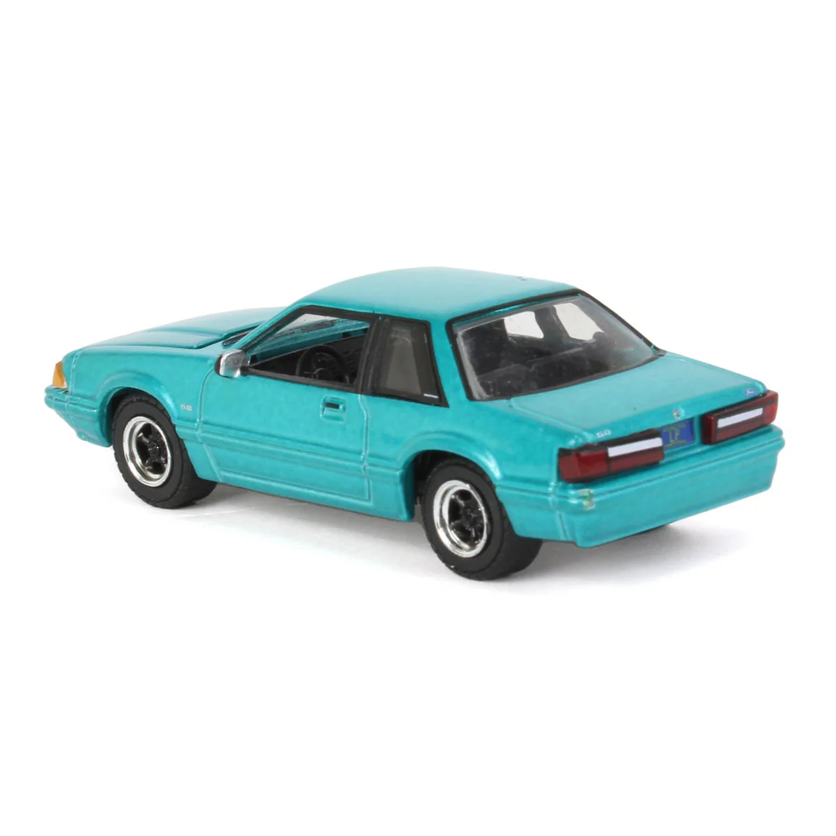1/64 1991 Ford Mustang 5.0 Calypso Green Coupe, LP Diecast Exclusive - Image 4