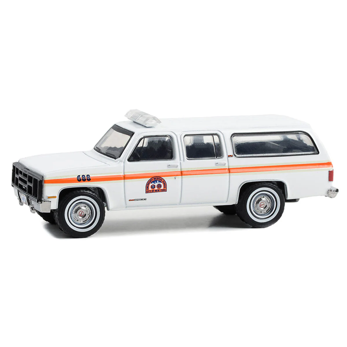 1/64 1991 GMC Suburban First Responders, NYC EMS, GreenLight Hobby Exclusive