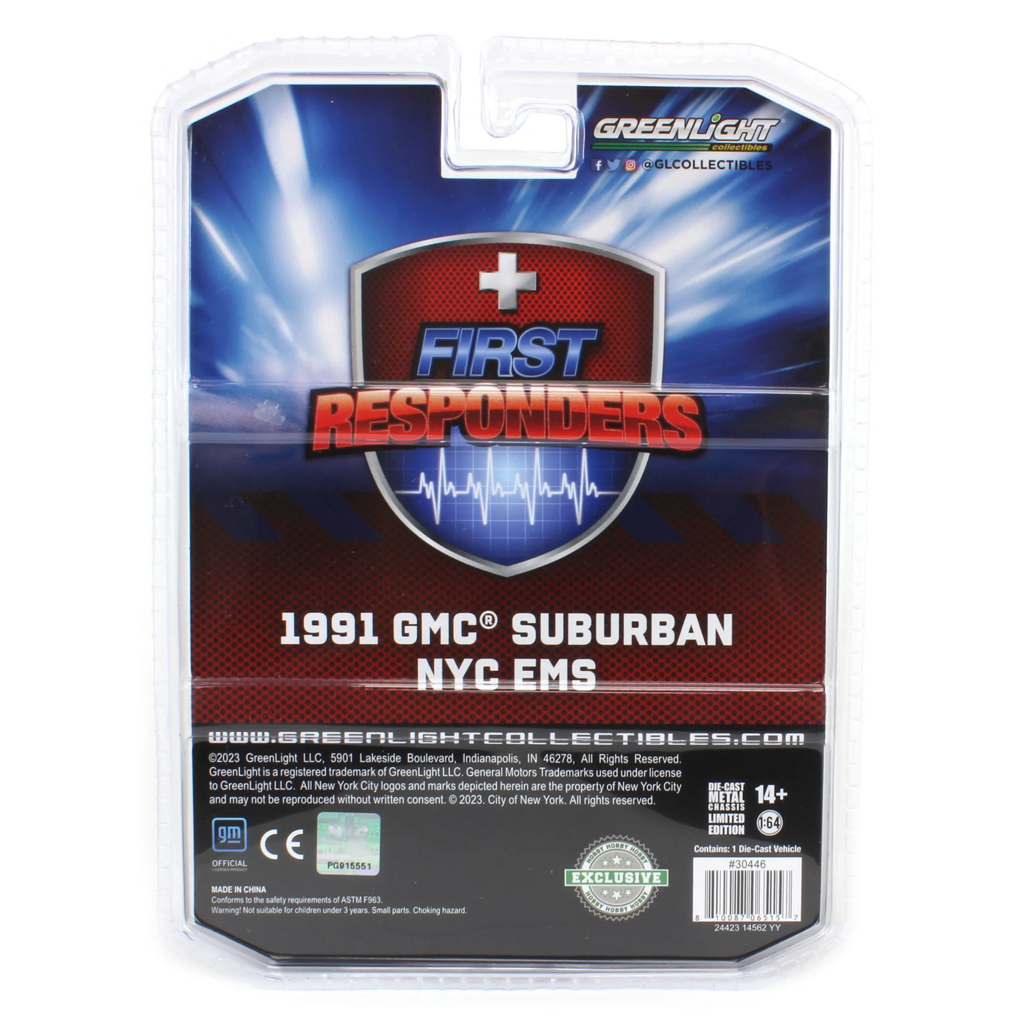 1/64 1991 GMC Suburban First Responders, NYC EMS, GreenLight Hobby Exclusive - Image 5