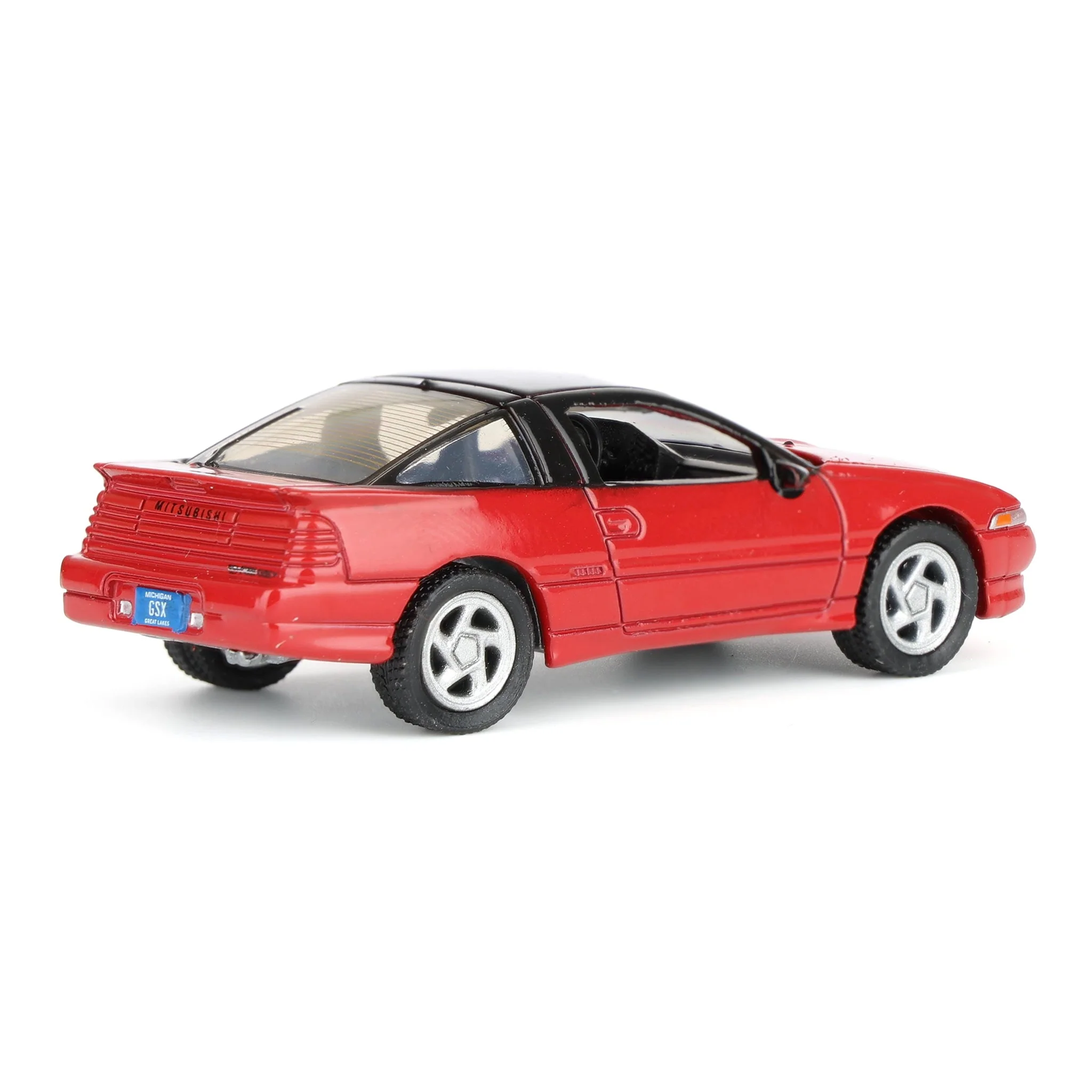 1/64 1991 Mitsubishi Eclipse GSX, Maranello Red, Auto World - Image 3