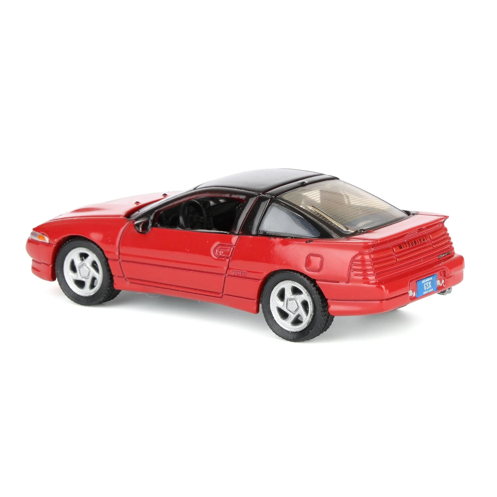 1/64 1991 Mitsubishi Eclipse GSX, Maranello Red, Auto World - Image 4