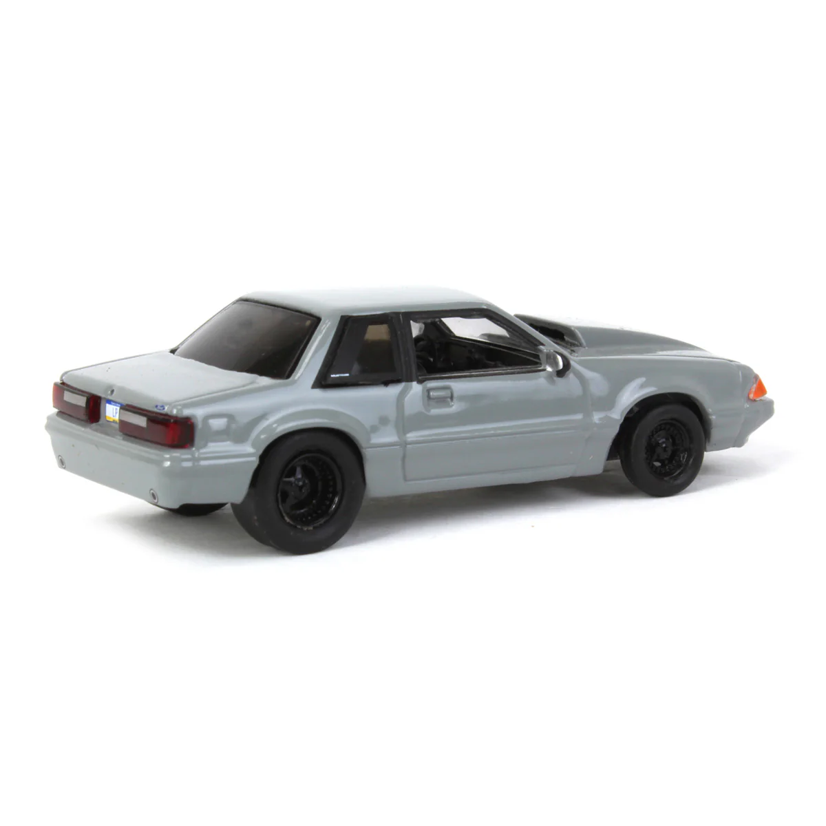 1/64 1993 Ford Mustang Gray Drag Car by GreenLight Collectibles, LP Diecast Exclusive - Image 3