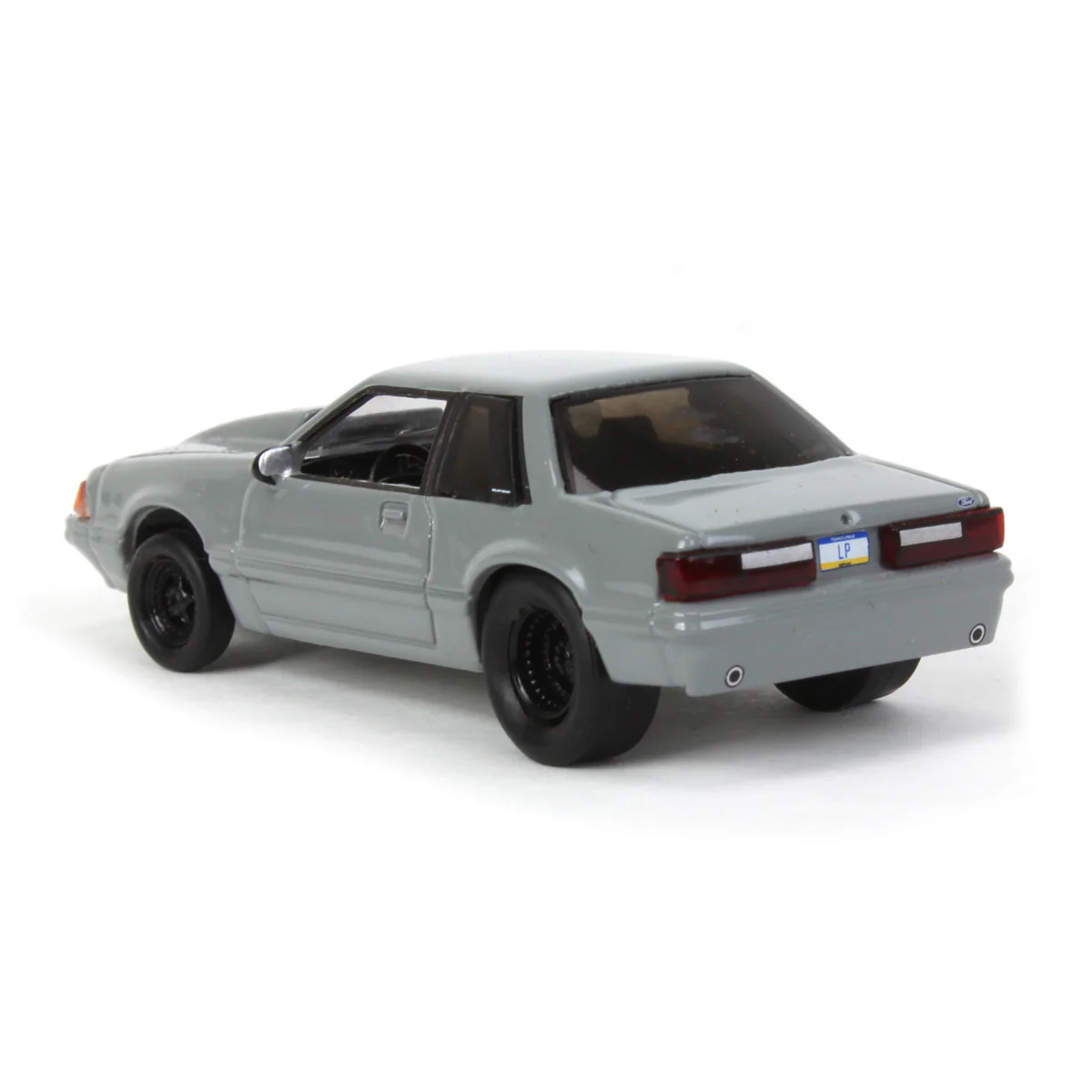 1/64 1993 Ford Mustang Gray Drag Car by GreenLight Collectibles, LP Diecast Exclusive - Image 4