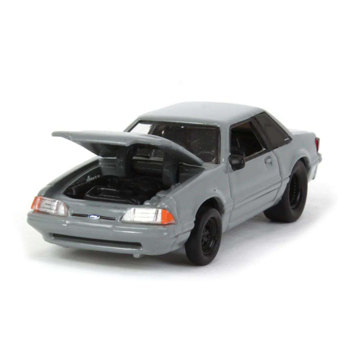 1/64 1993 Ford Mustang Gray Drag Car by GreenLight Collectibles, LP Diecast Exclusive - Image 5