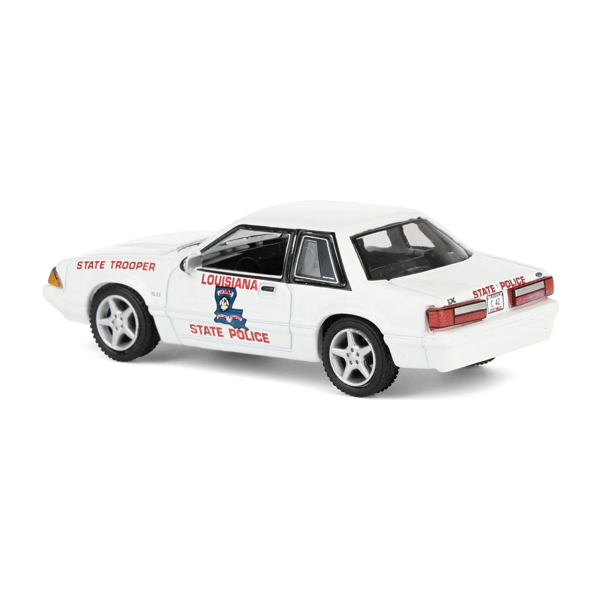 1/64 1993 Ford Mustang SSP, Louisiana State Police, Hot Pursuit Series 45 - Image 4