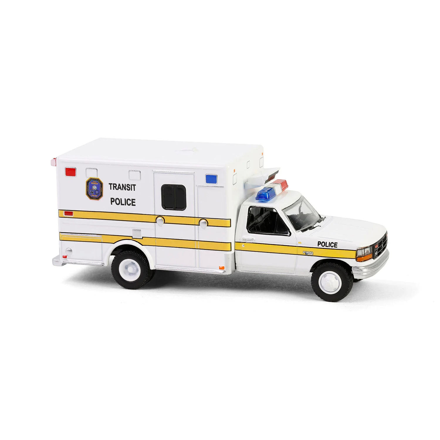 1/64 1994 Ford F-350 Ambulance, Washington DC Metro Transit Police, First Responders, Hobby Exclusive - Image 3