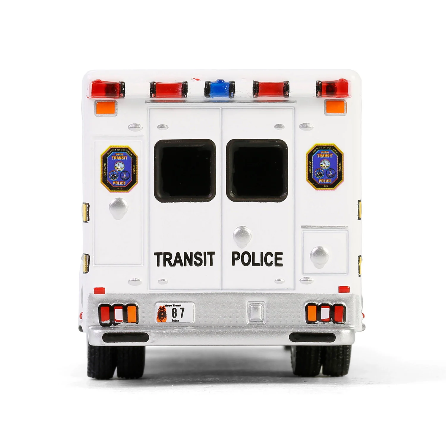 1/64 1994 Ford F-350 Ambulance, Washington DC Metro Transit Police, First Responders, Hobby Exclusive - Image 8